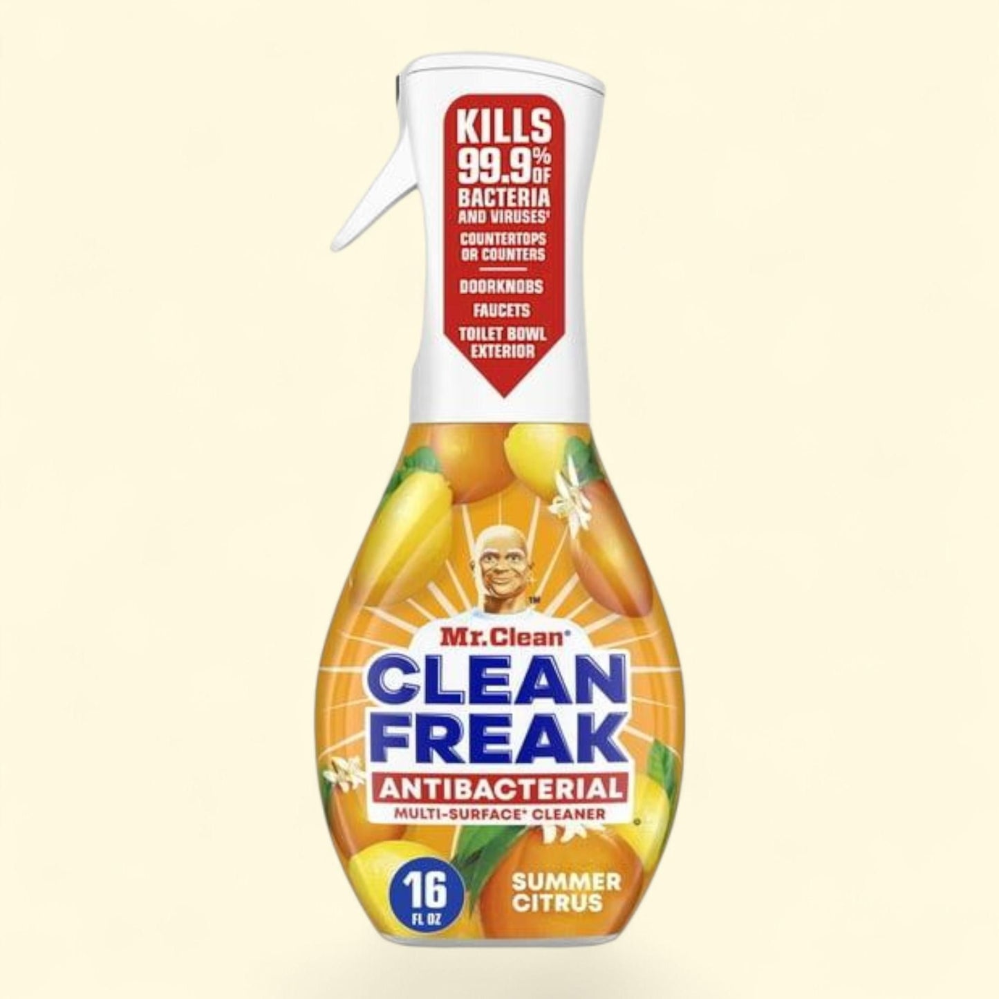 Mr. Clean Clean Freak All Purpose Cleaner Spray, Multi-Surface Cleaning, AB Citrus, 16oz