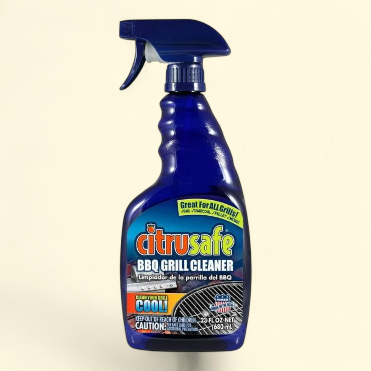 Citrusafe BBQ Grill and Grate Cleaner, 23 fl oz, All Purpose Cleaner
