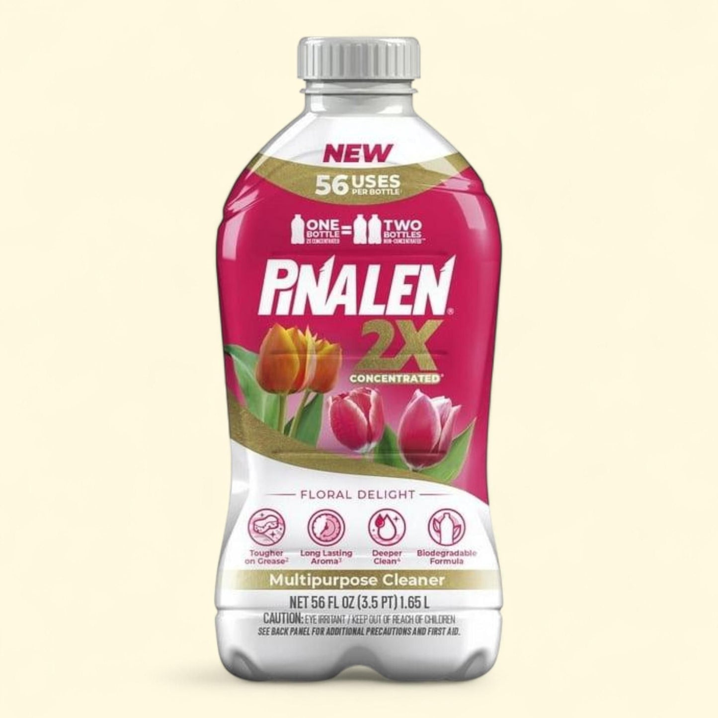 Pinalen 2X Max Aromas Household All Purpose Cleaner - Floral Delight Scent, 56 fl oz Size Bottle