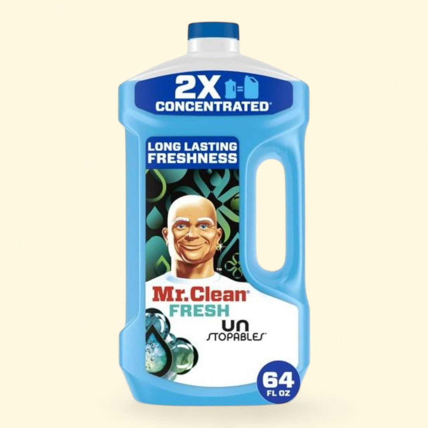 Mr. Clean 2X Concentré multi-surfaces, nettoyant tout usage au parfum frais Unstopables, 1,89 l