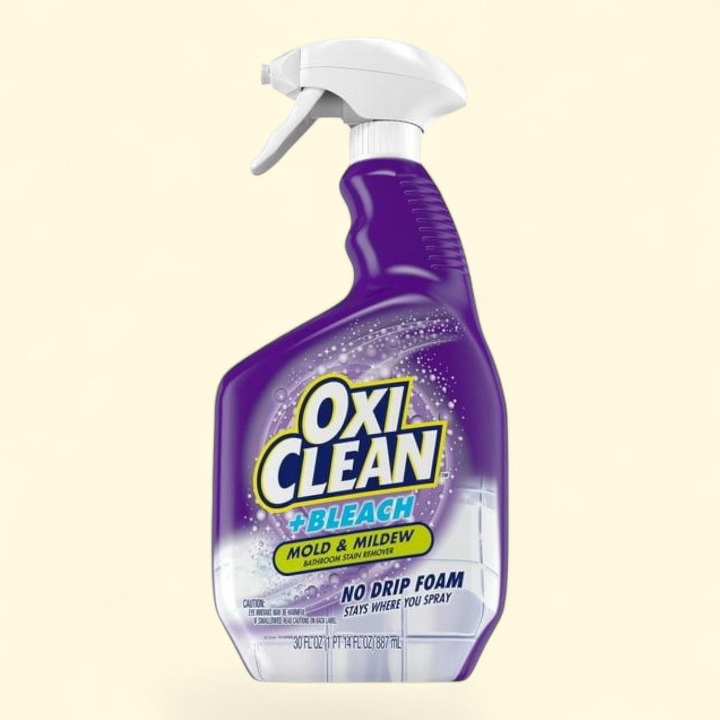 OxiClean Plus Bleach Foam Bathroom Stain Remover, 30 oz