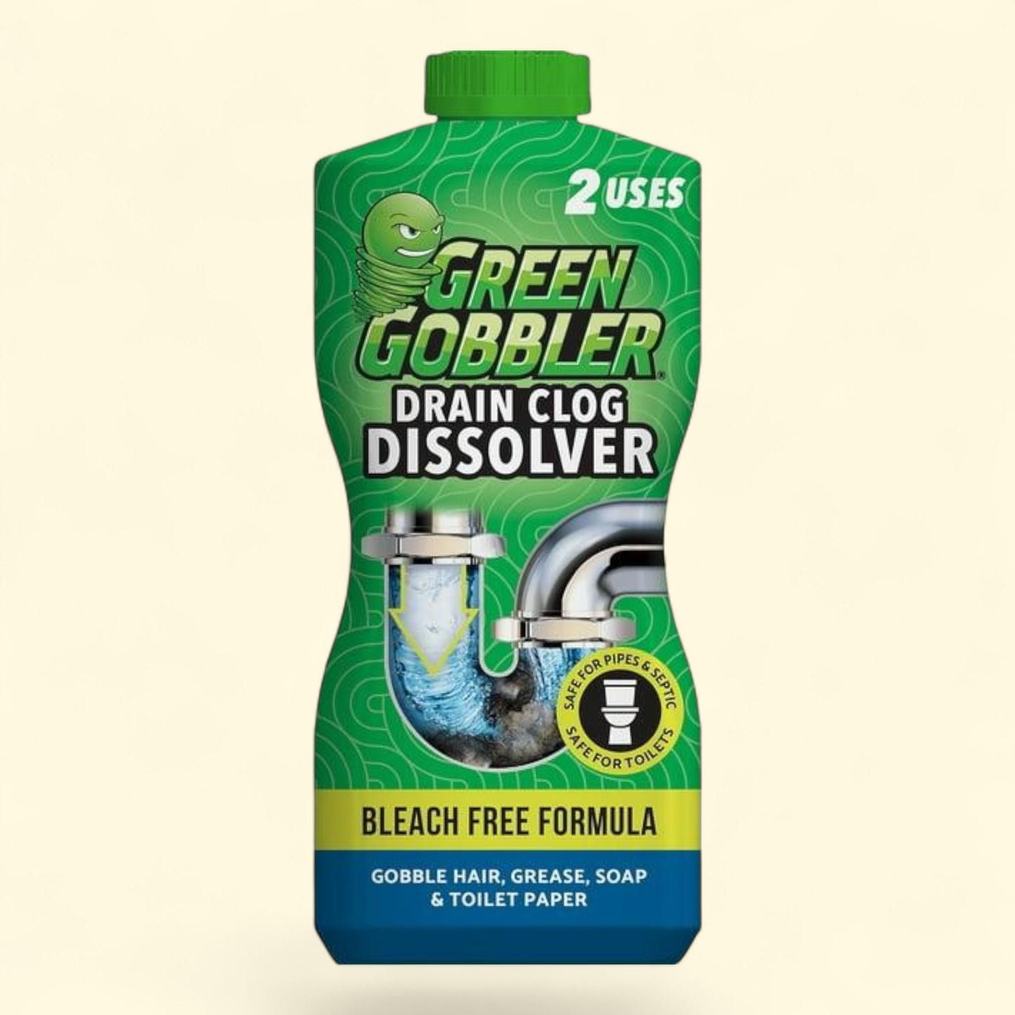 Green Gobbler Drain Clog Remover, 2 Uses