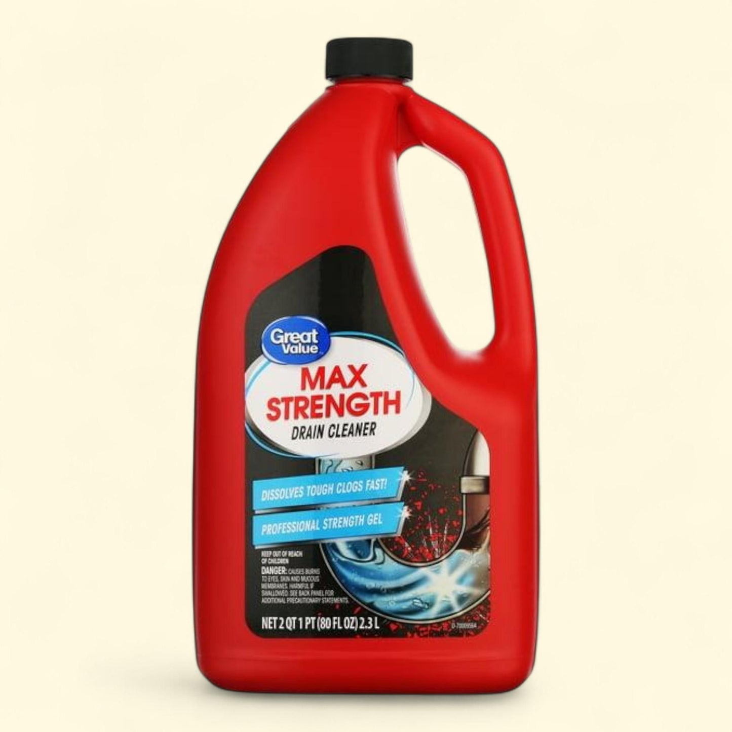 Great Value Drain Clog Remover, 80 fl oz