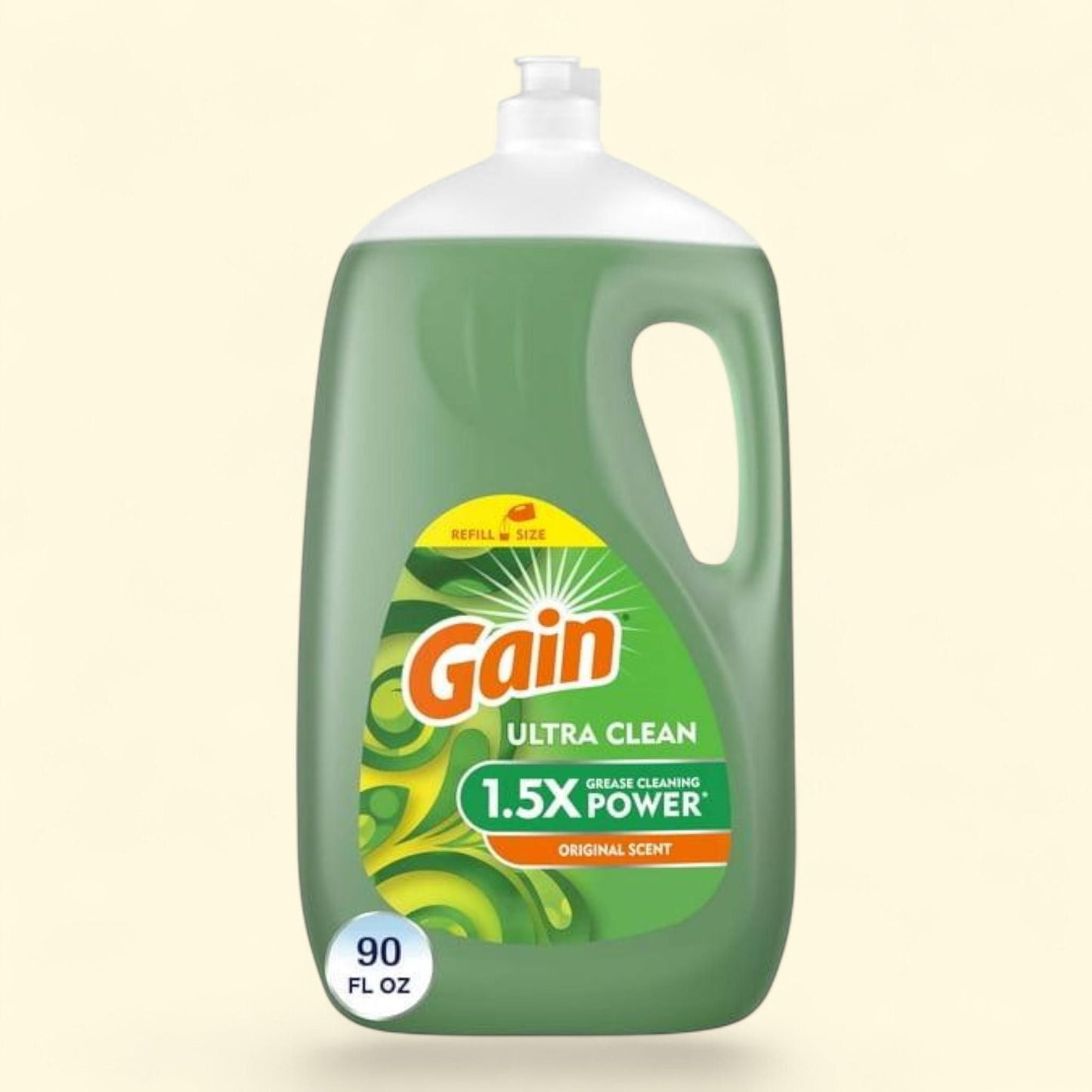 Gain Dishwashing Liquid, Original Scent, 90.0 fl oz