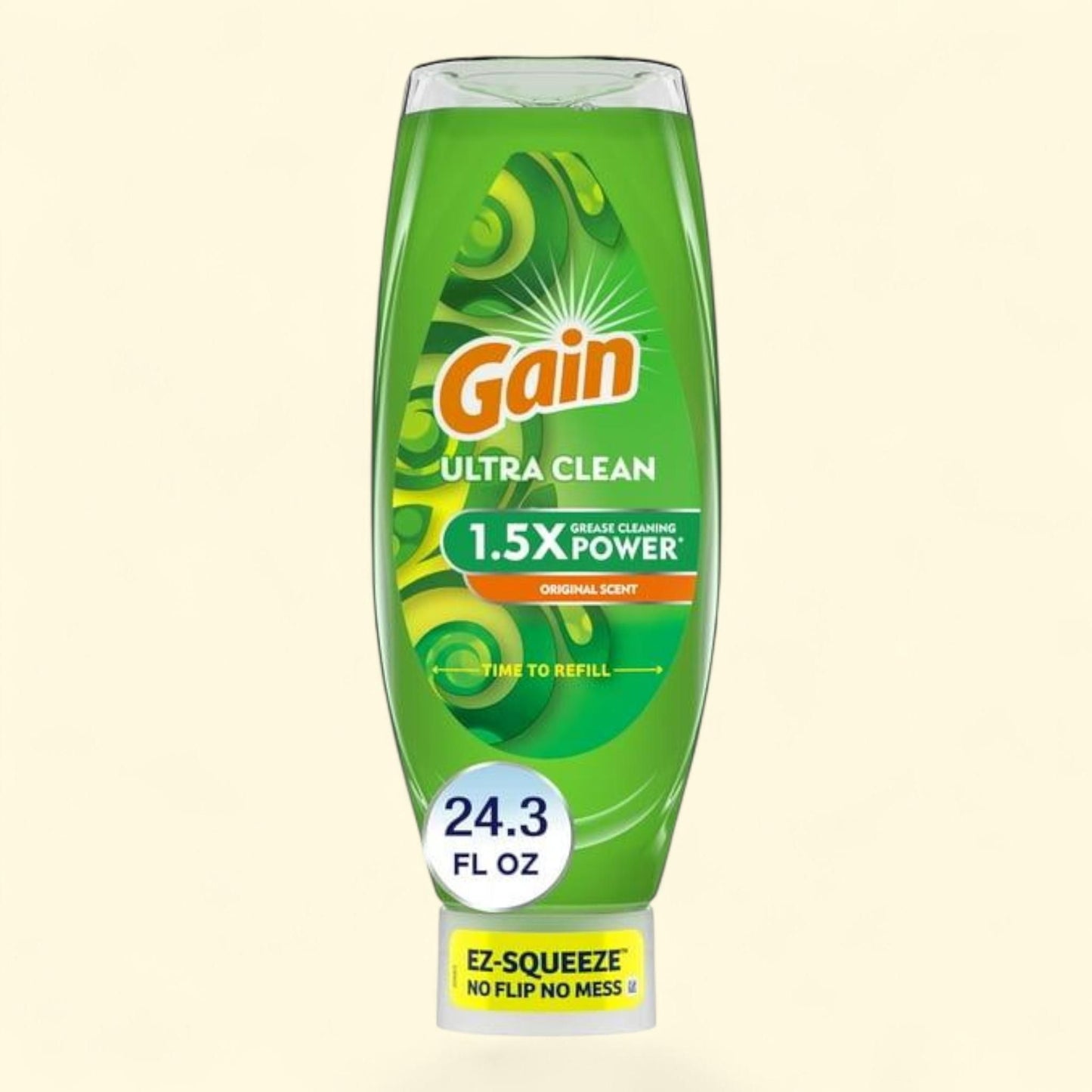 Gain Dishwashing Liquid, Original Scent, 24.30 fl oz
