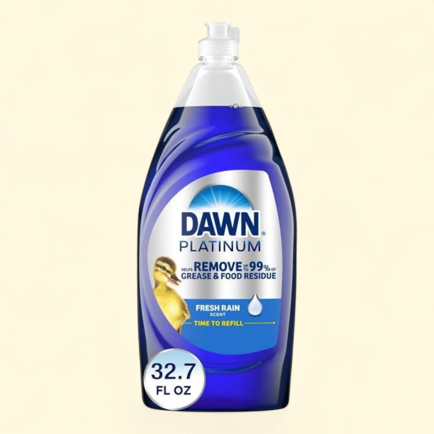 Dawn Platinum Dish Soap Liquid, Fresh Rain, 32.7oz