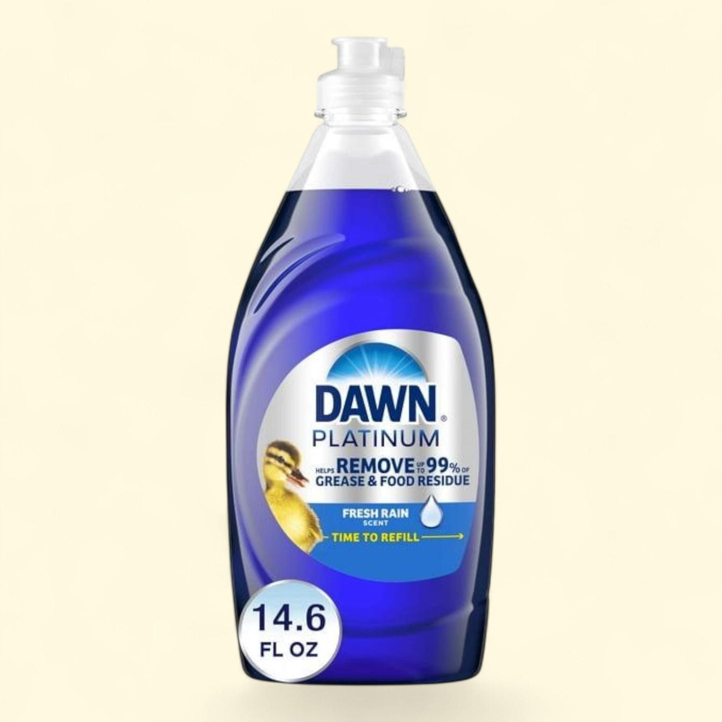Dawn Platinum Liquid Dish Soap, Fresh Rain, 14.6oz