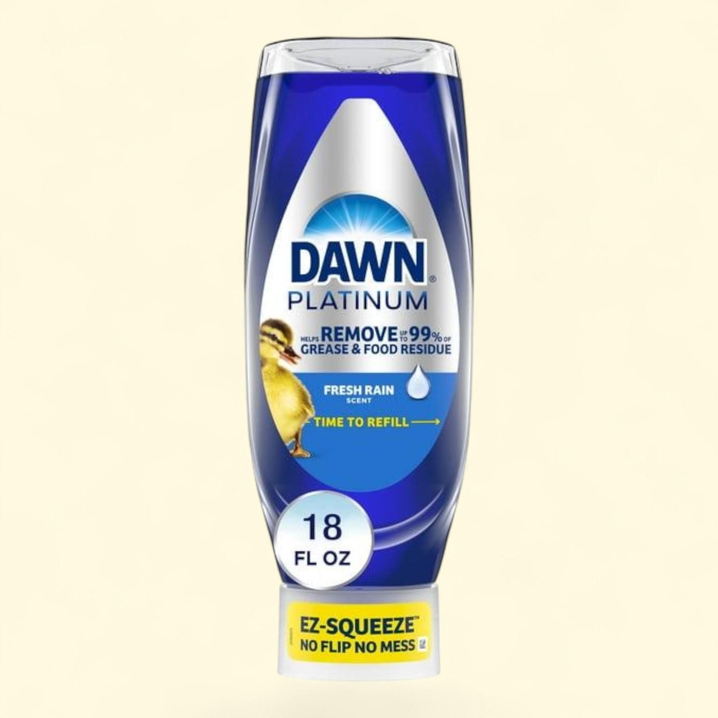 Dawn Platinum Dish Soap Liquid, Fresh Rain, 18oz