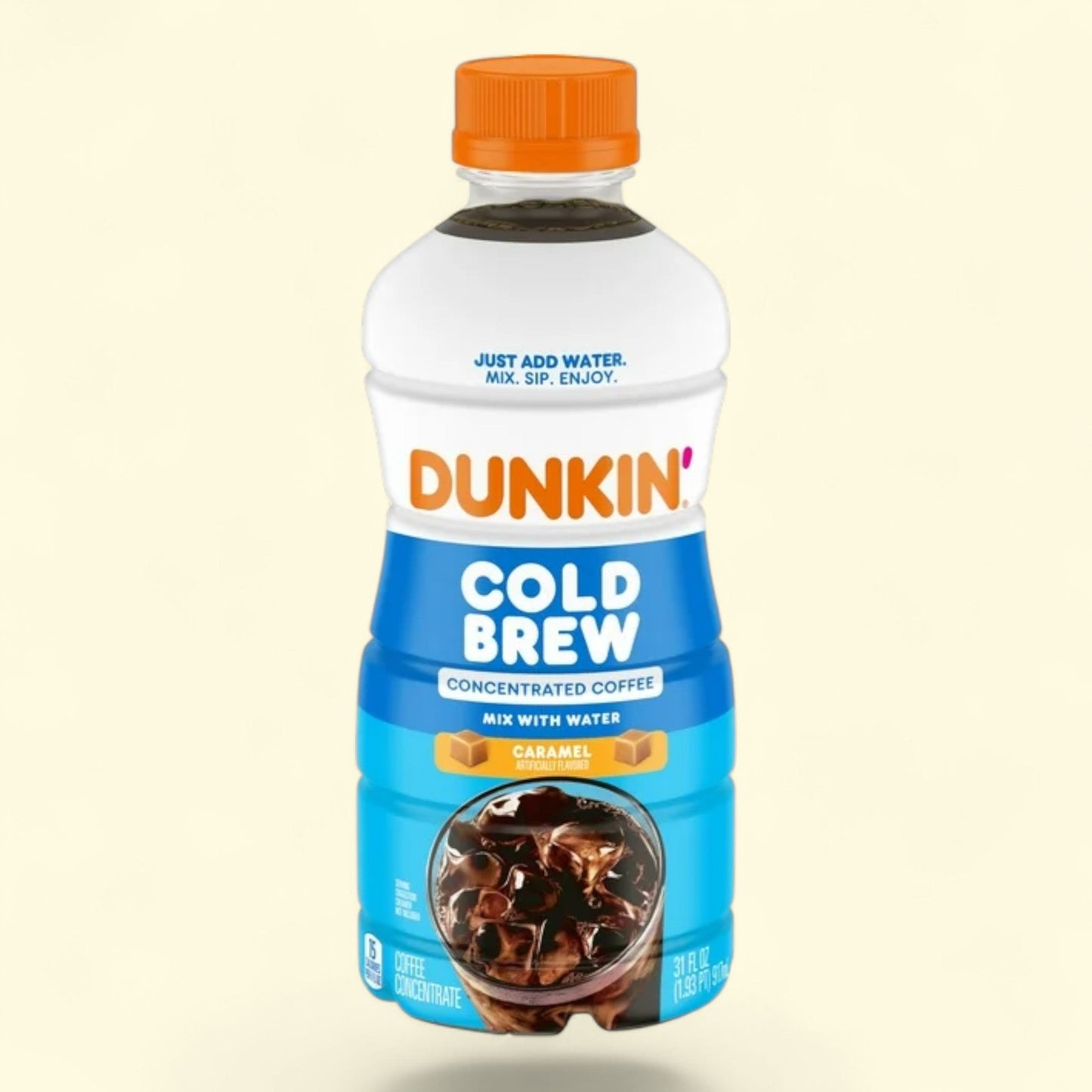 Dunkin' Cold Brew Concentrated Coffee, Caramel, 31 Fl oz Bottle