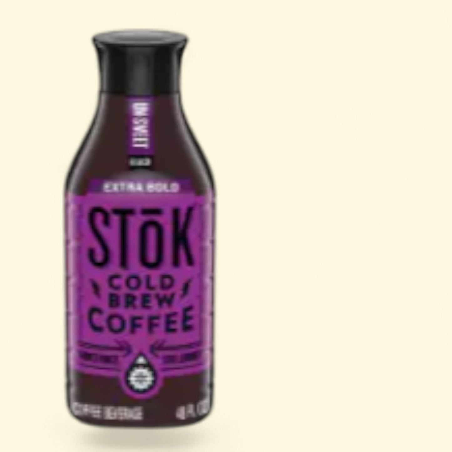 Stok, Extra Bold Unsweet Dark Roast Black Cold Brew Iced Coffee, Carton, 48 oz