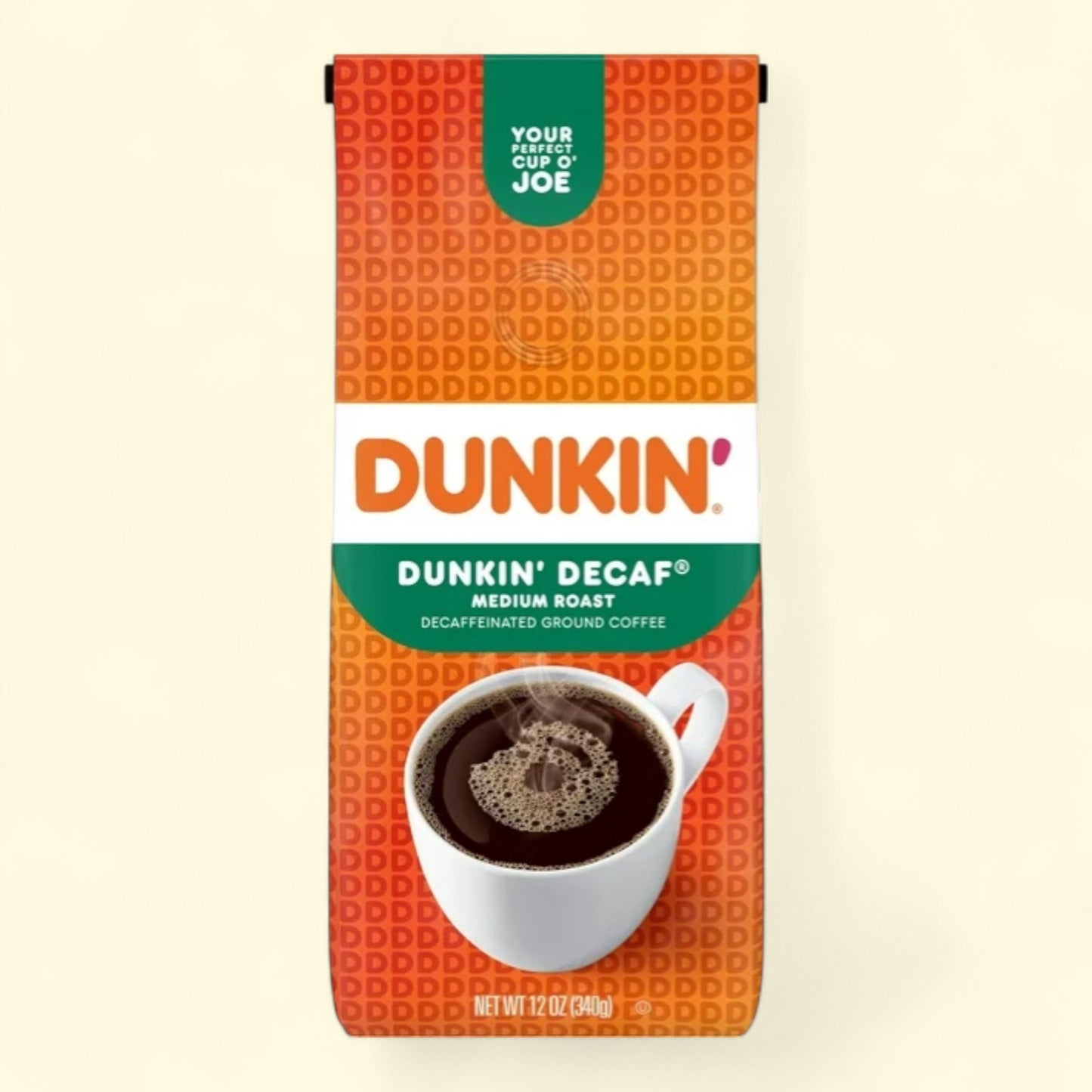 Dunkin' Decaf Original Blend Ground Coffee, 12 oz