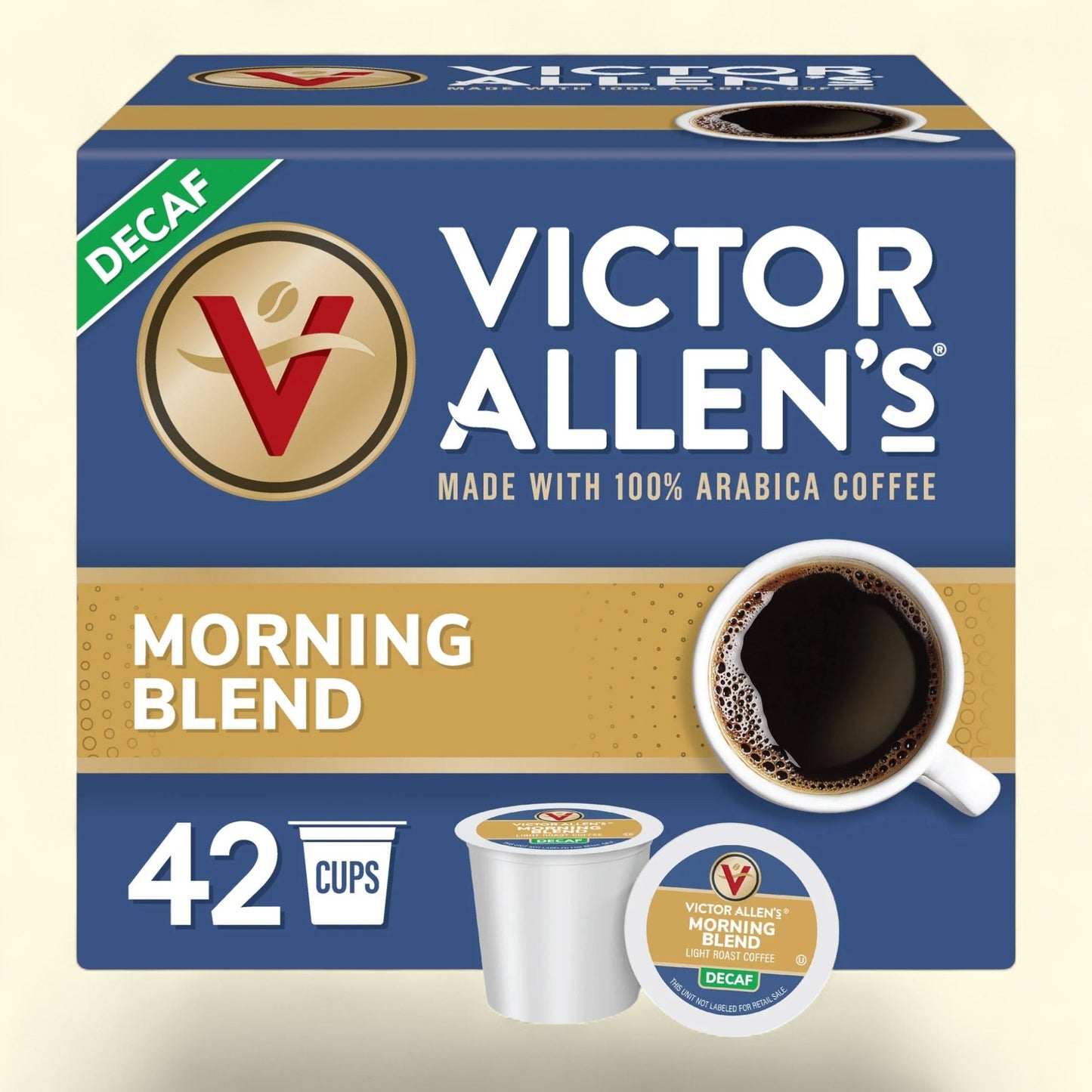 Victor Allen's Coffee Decaf Morning Blend, 42 Count