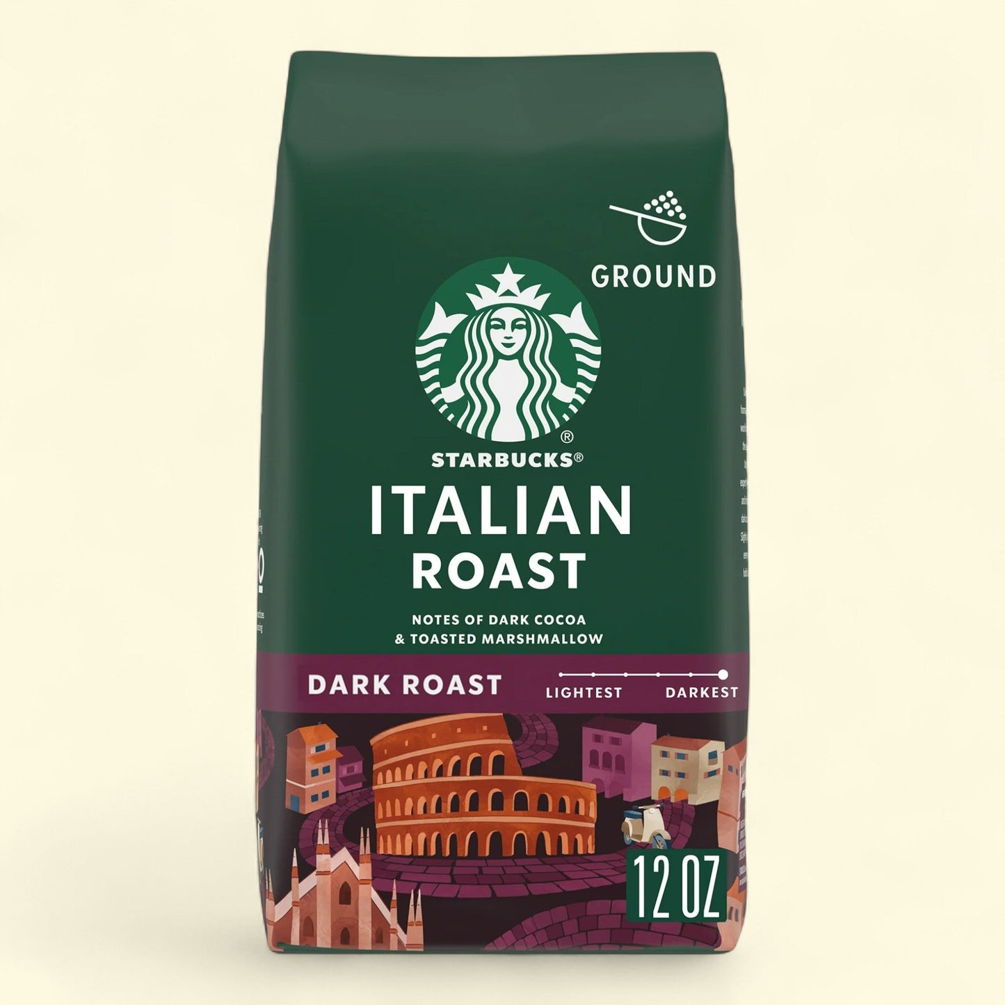 Starbucks Italian Ground Coffee, 12 oz