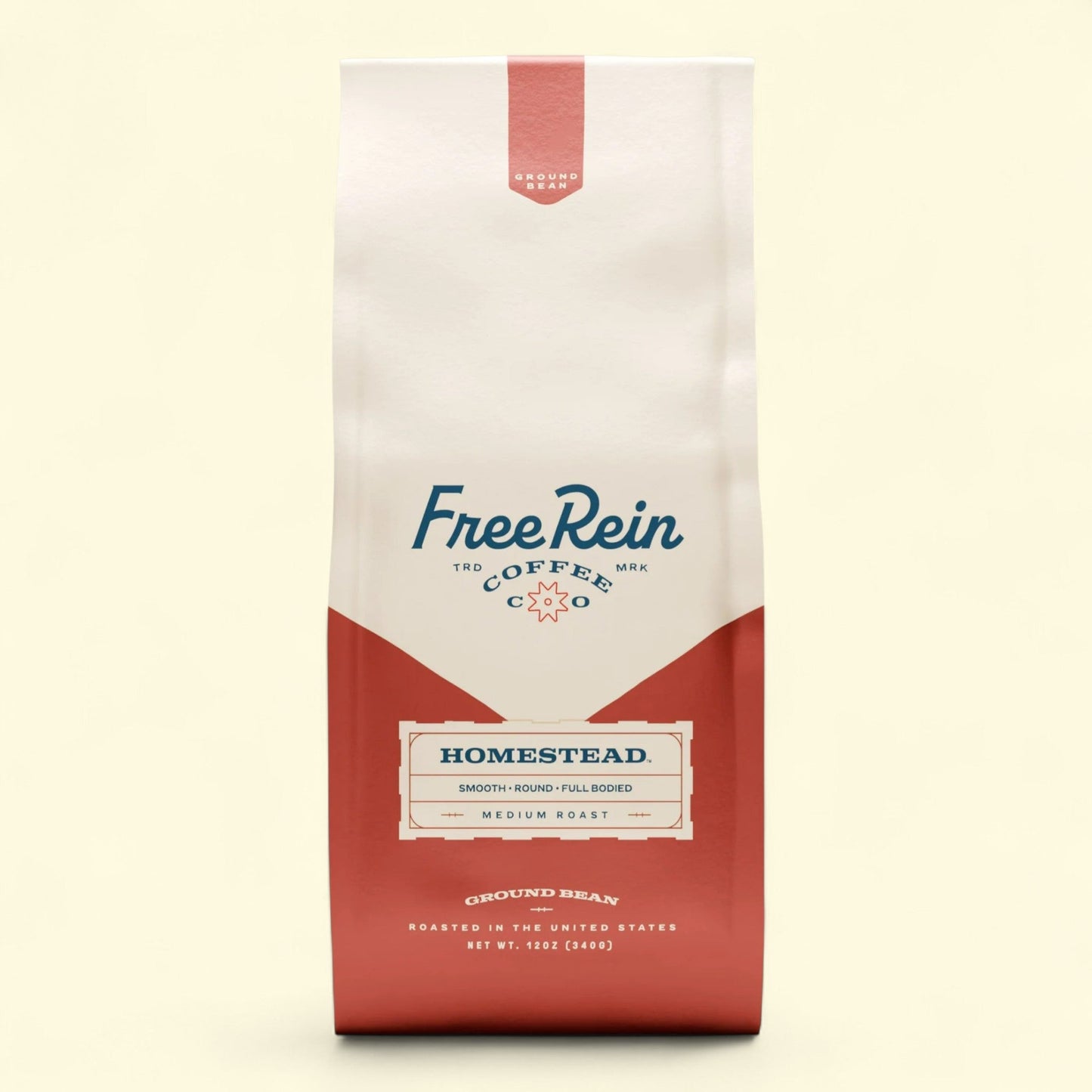 Free Rein Coffee Company, Homestead Medium Roast Ground Coffee, 12oz Bag