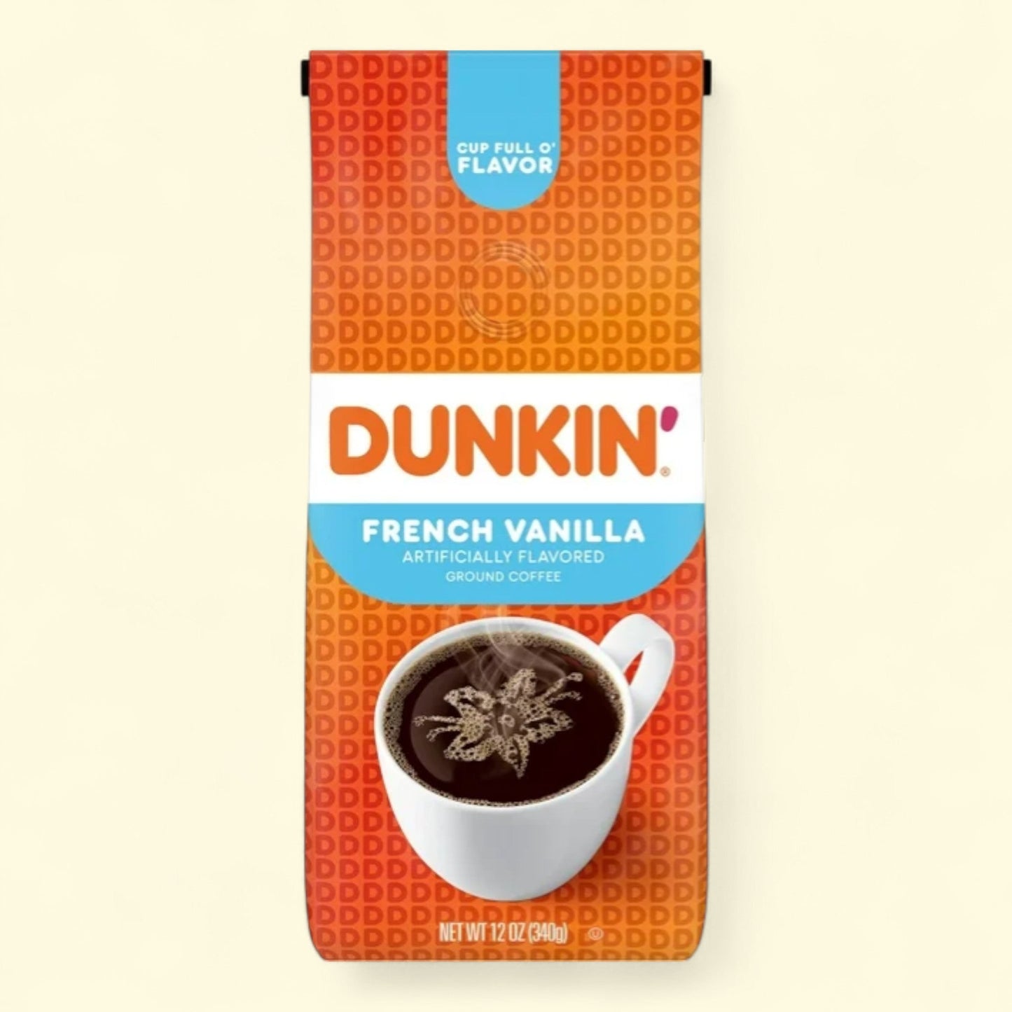 Dunkin', French Vanilla Coffee, 12 oz Bag