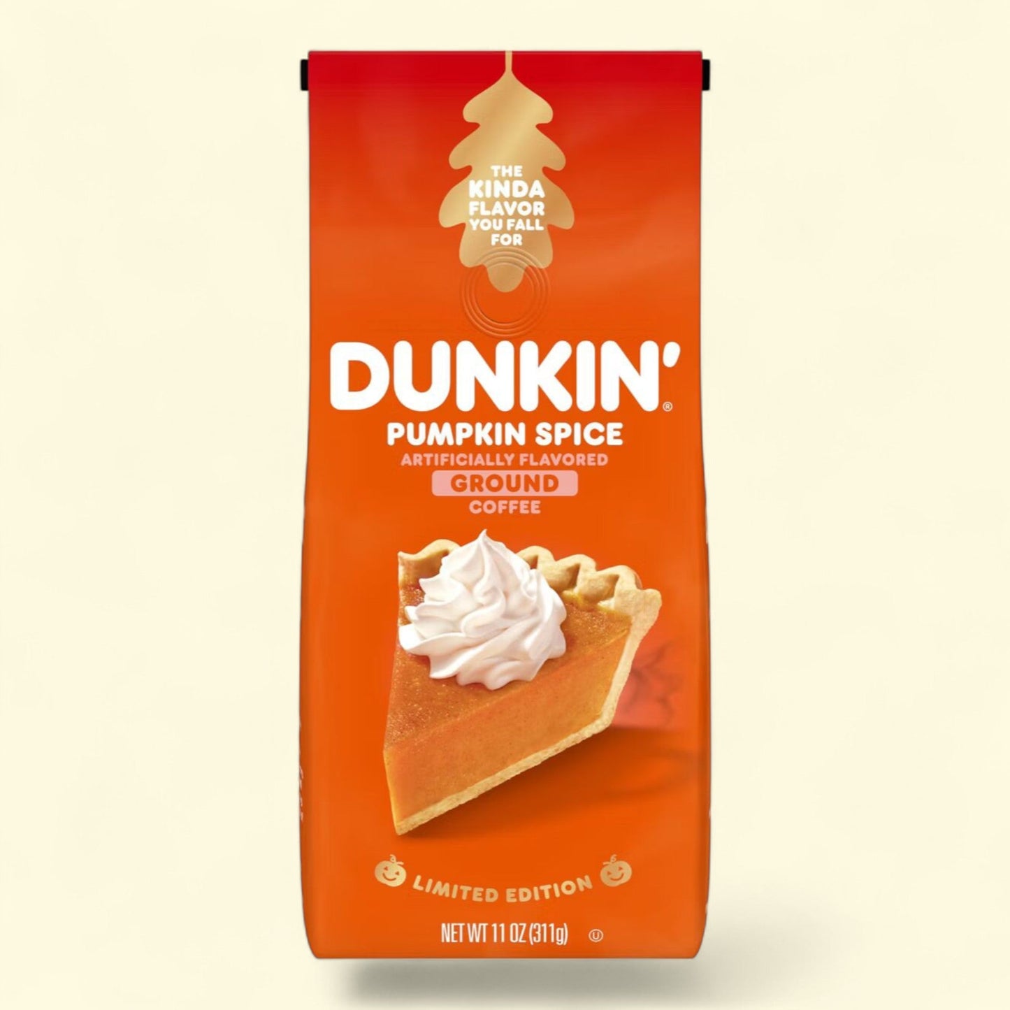 Dunkin' Pumpkin Spice Flavored Medium Roast Ground Coffee, 11oz