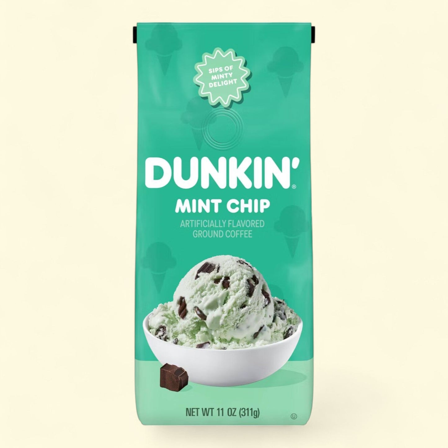 Dunkin' Mint Chip Dark Roast Ground Coffee, 11oz