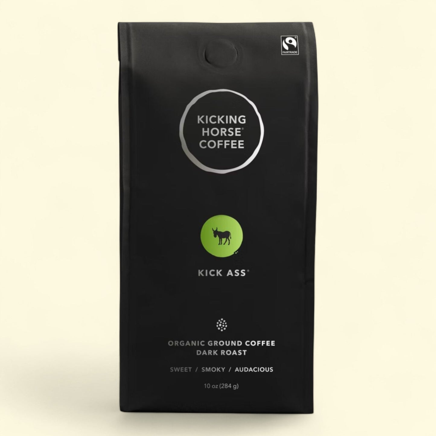 Kicking Horse Coffee Kick *** Dark Roast Ground Coffee, 10oz