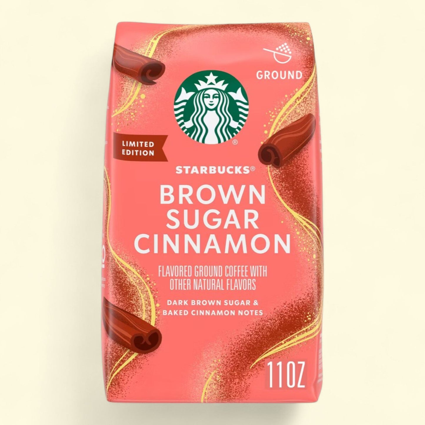 Starbucks Brown Sugar Cinnamon Ground Coffee, 11oz