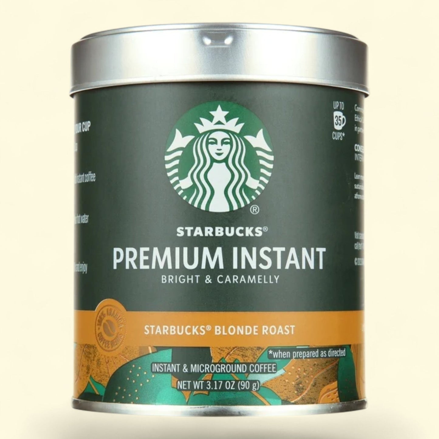 Starbucks Instant Coffee, Blonde Roast, 3.17 oz