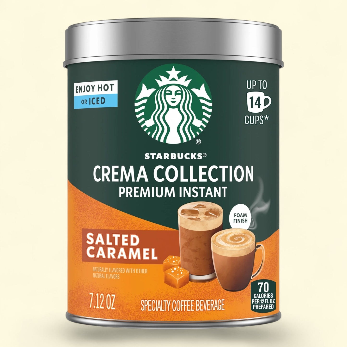 Starbucks Crema Collection Instant Salted Caramel Coffee, 7.12 oz