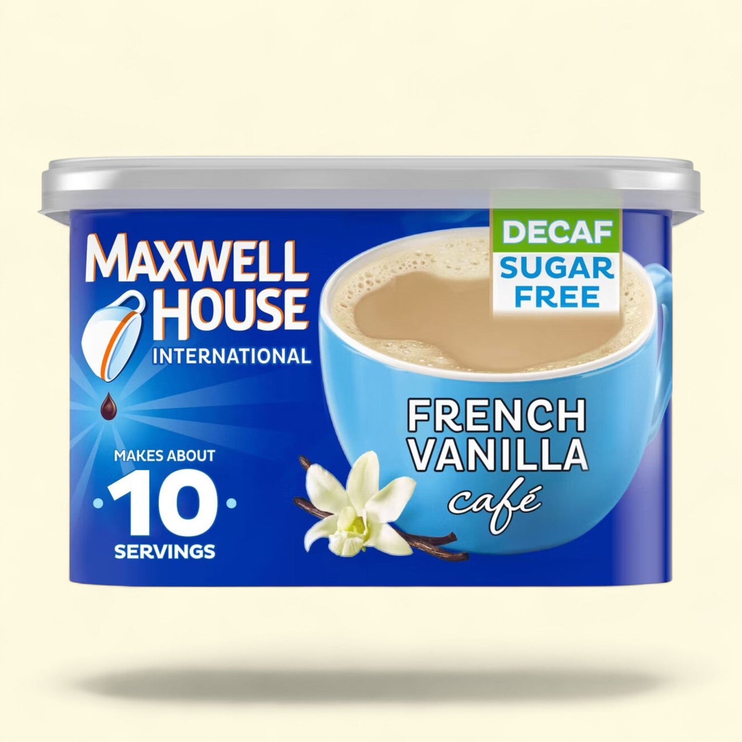 Maxwell House International French Vanilla Café Light Roast Decaf I... — authentic US product shipped worldwide by Treatspree