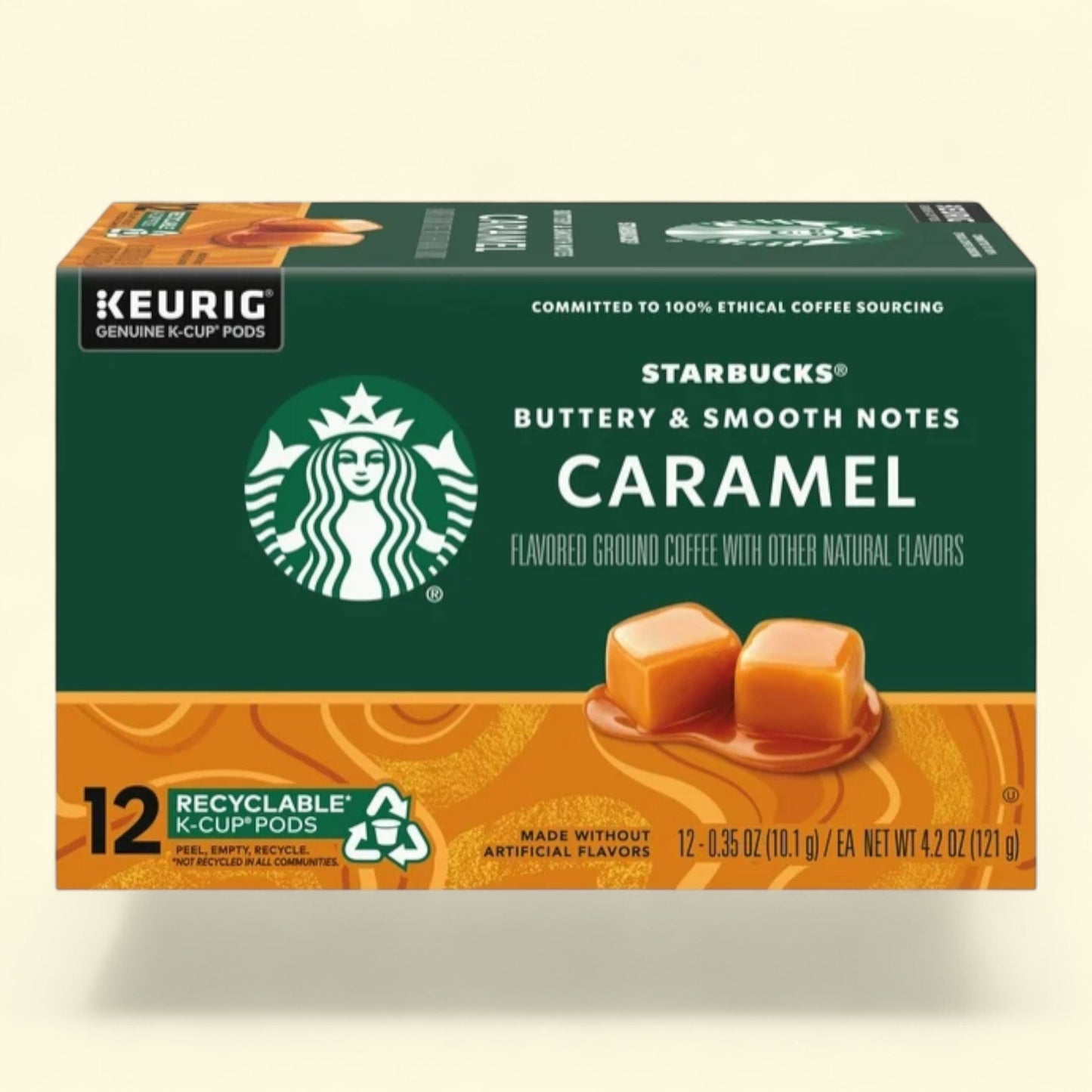 Starbucks Caramel Medium Roast Coffee, 12 Count