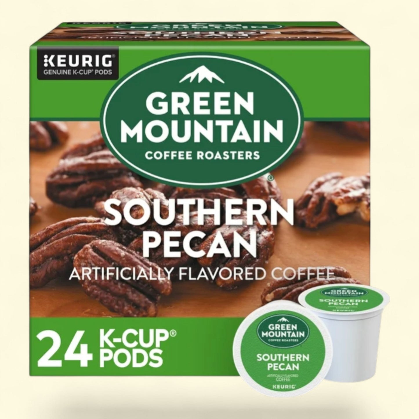 Green Mountain Coffee Roasters, Southern Pecan Light Roast K-Cup Coffee Pods, 24 Count