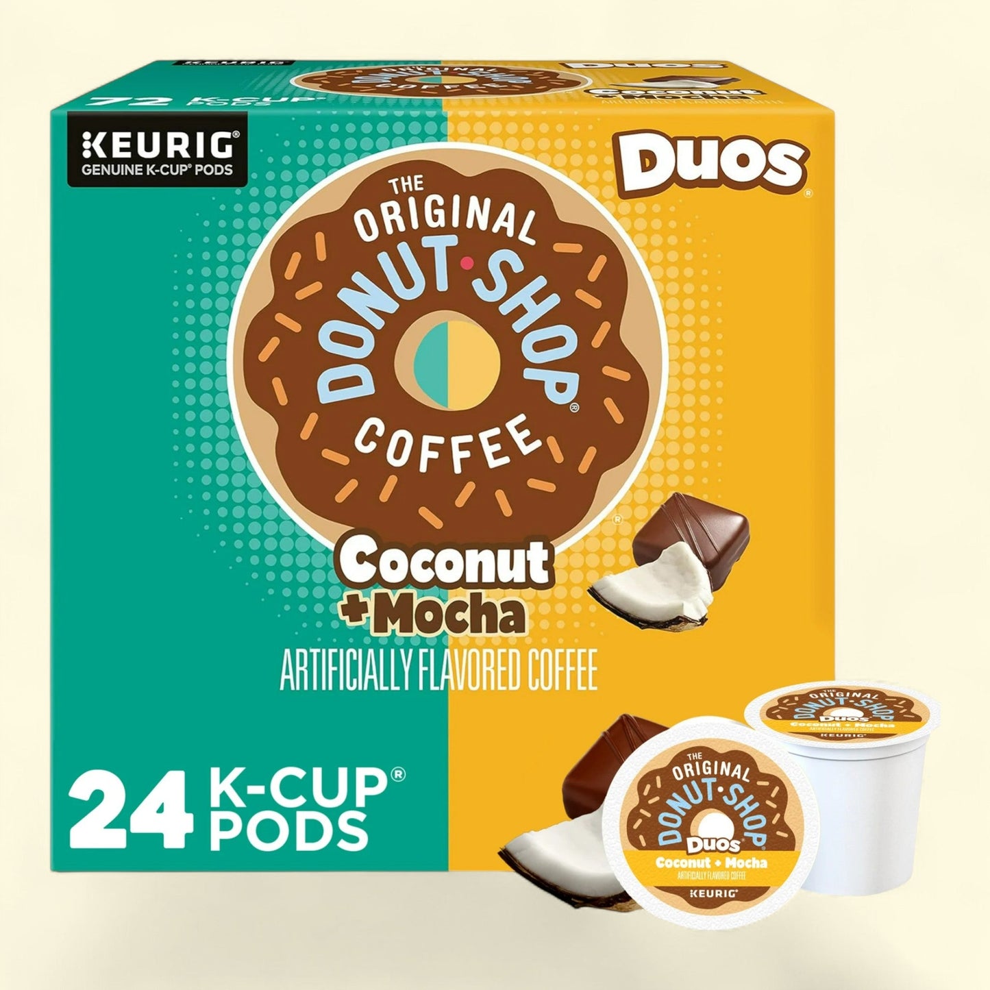 The Original Donut Shop, Coconut Mocha K-Cup Coffee Pods, 24 Count