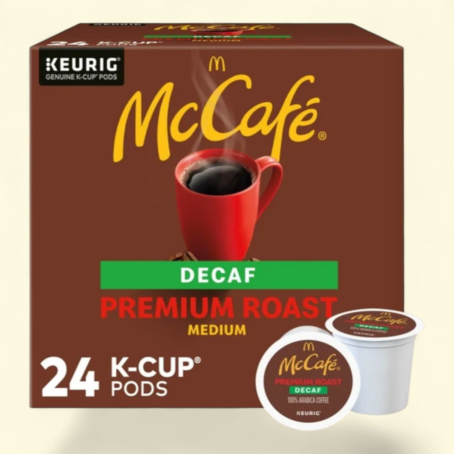 McCafe Decaf K-Cup Coffee Pods, 24 Count