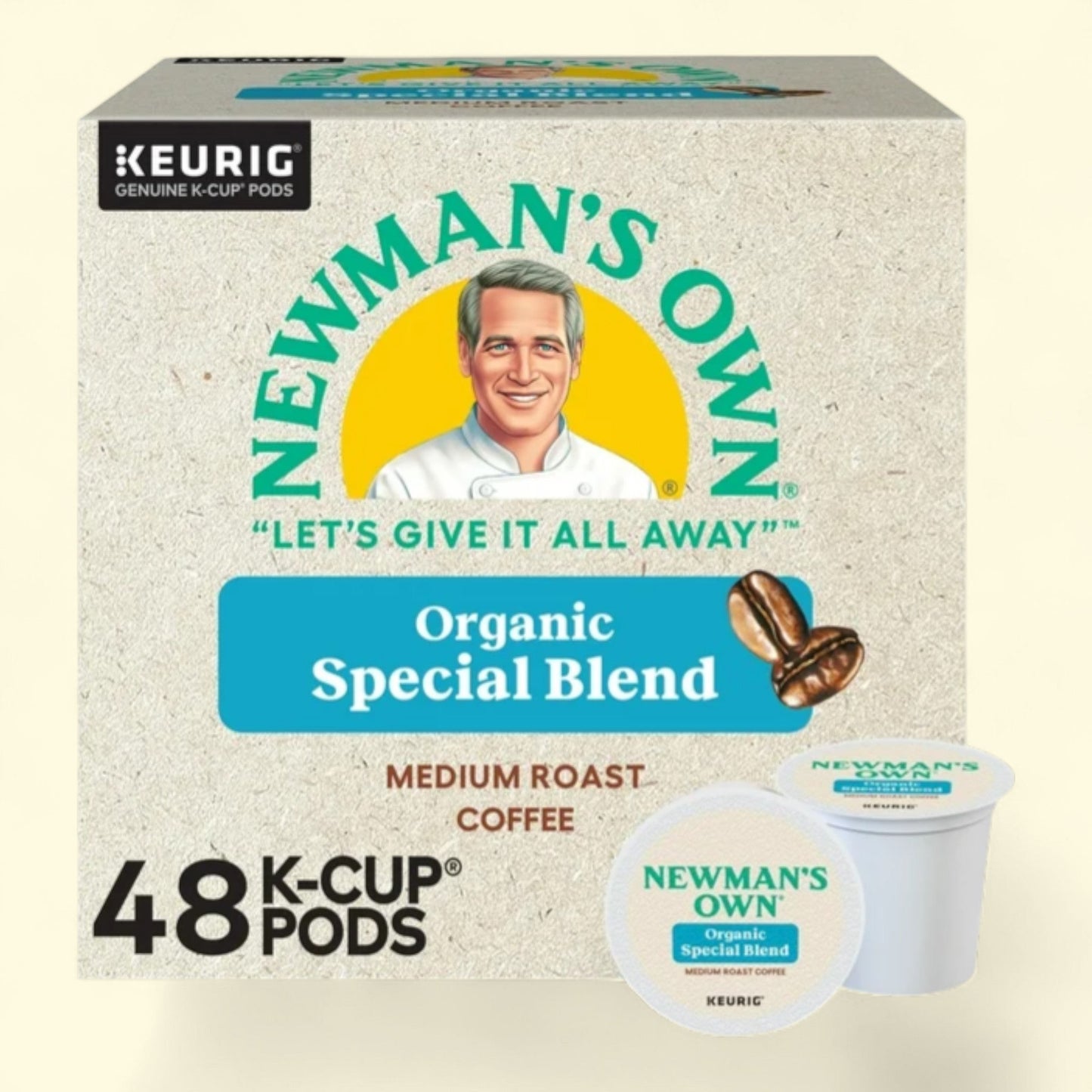 Newman's Own Organics Special Blend K-Cup Coffee Pods, 48 Count