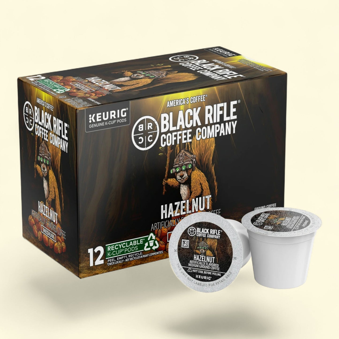 Black Rifle Coffee Company Hazelnut K-Cup Pods, 12 Ct