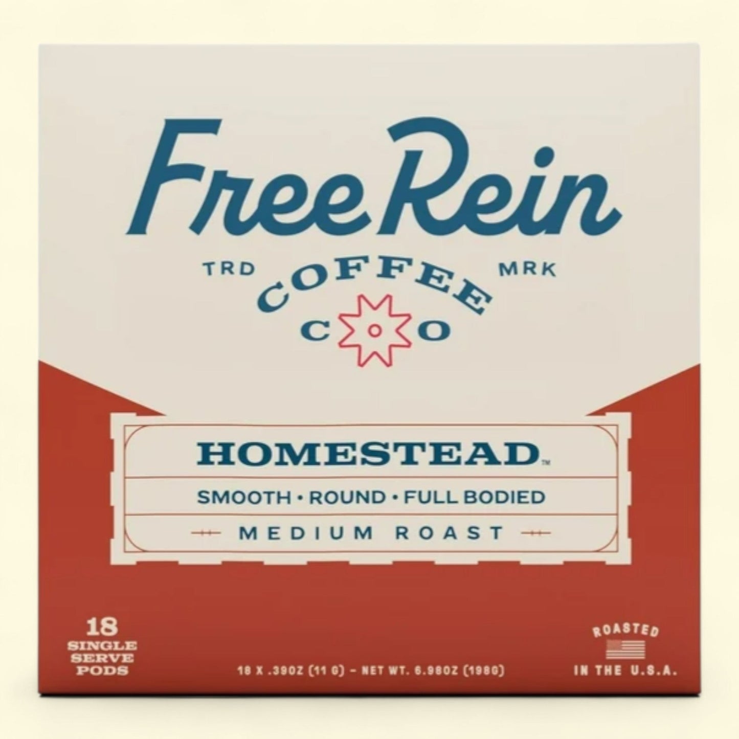 Free Rein Coffee Company Homestead Medium Roast, 18ct
