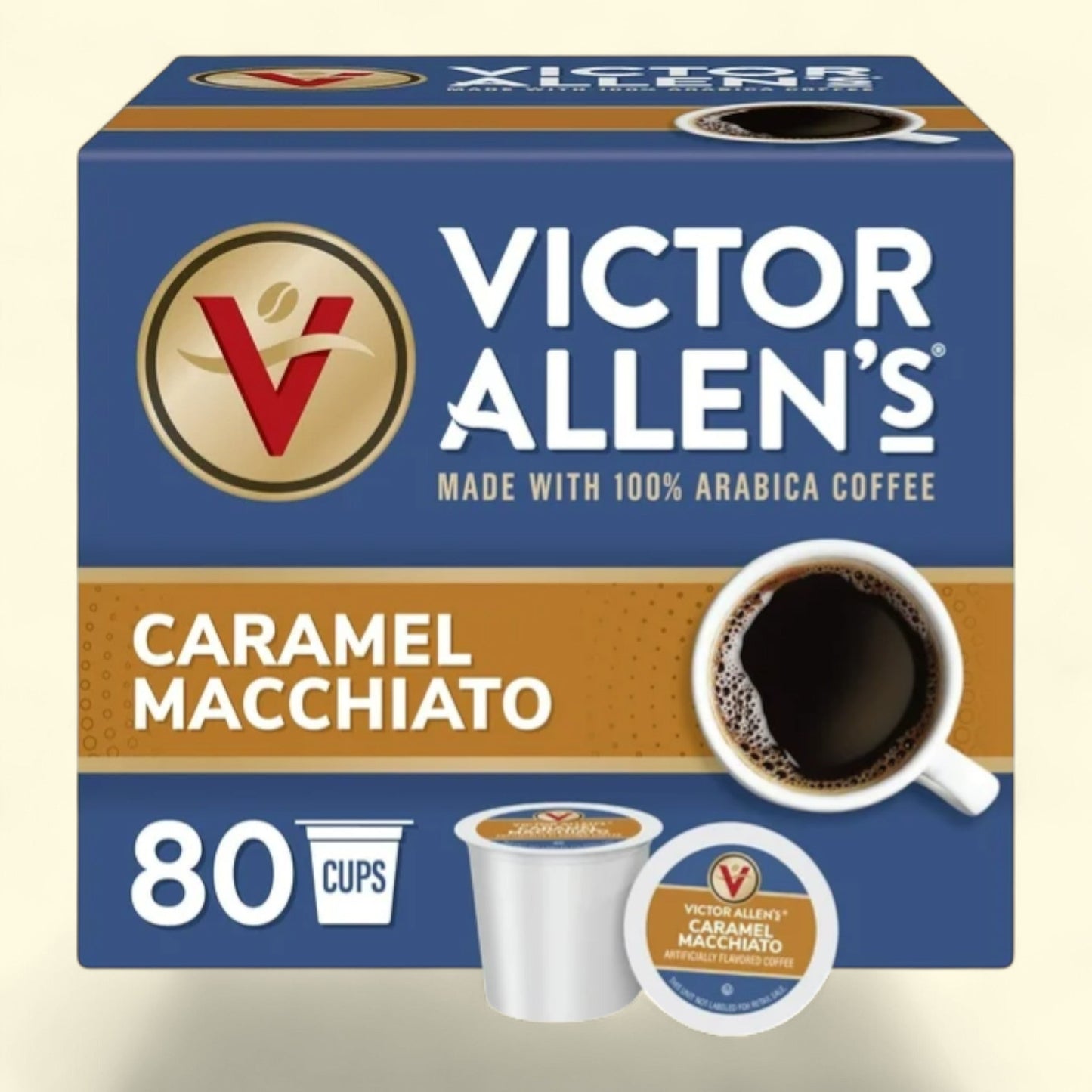 Victor Allen's Coffee, Caramel Macchiato, 80 Count