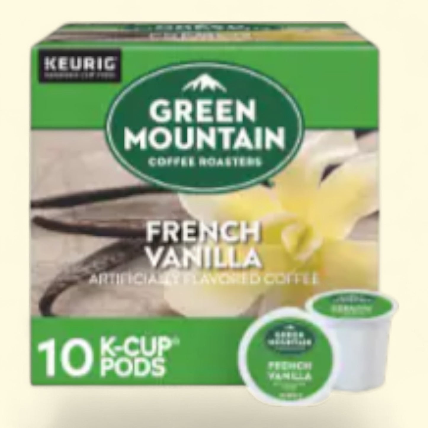 Green Mountain Coffee Roasters French Vanilla K-Cup Coffee Pods, 10 count