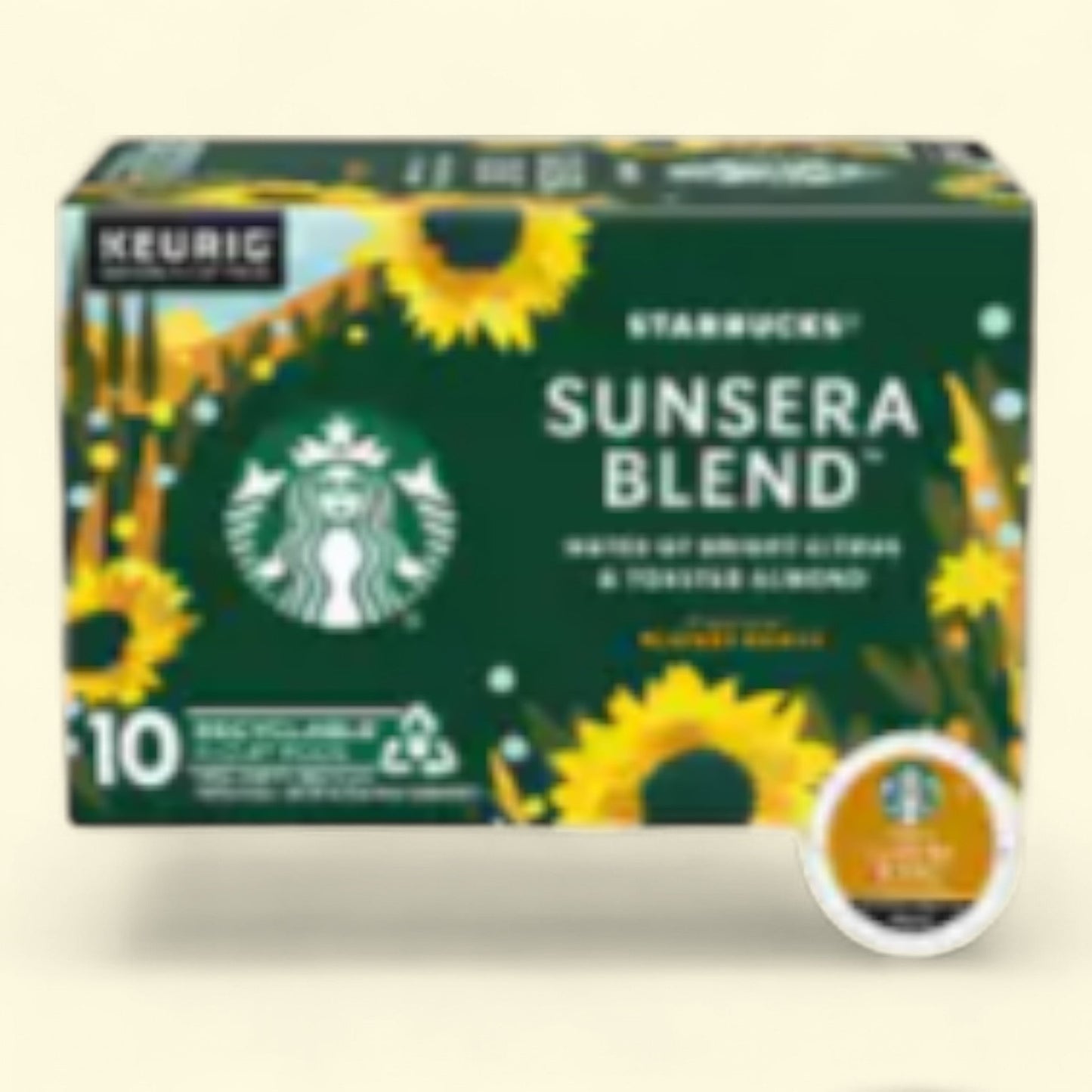 Starbucks Sunsera Blend, Starbucks Blonde Roast K-Cup Coffee Pods, 10 count