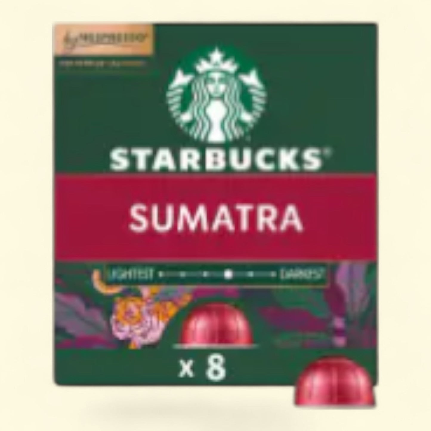 Starbucks by Nespresso Coffee Pods, Sumatra Dark Roast, Vertuo Line, 10 Count