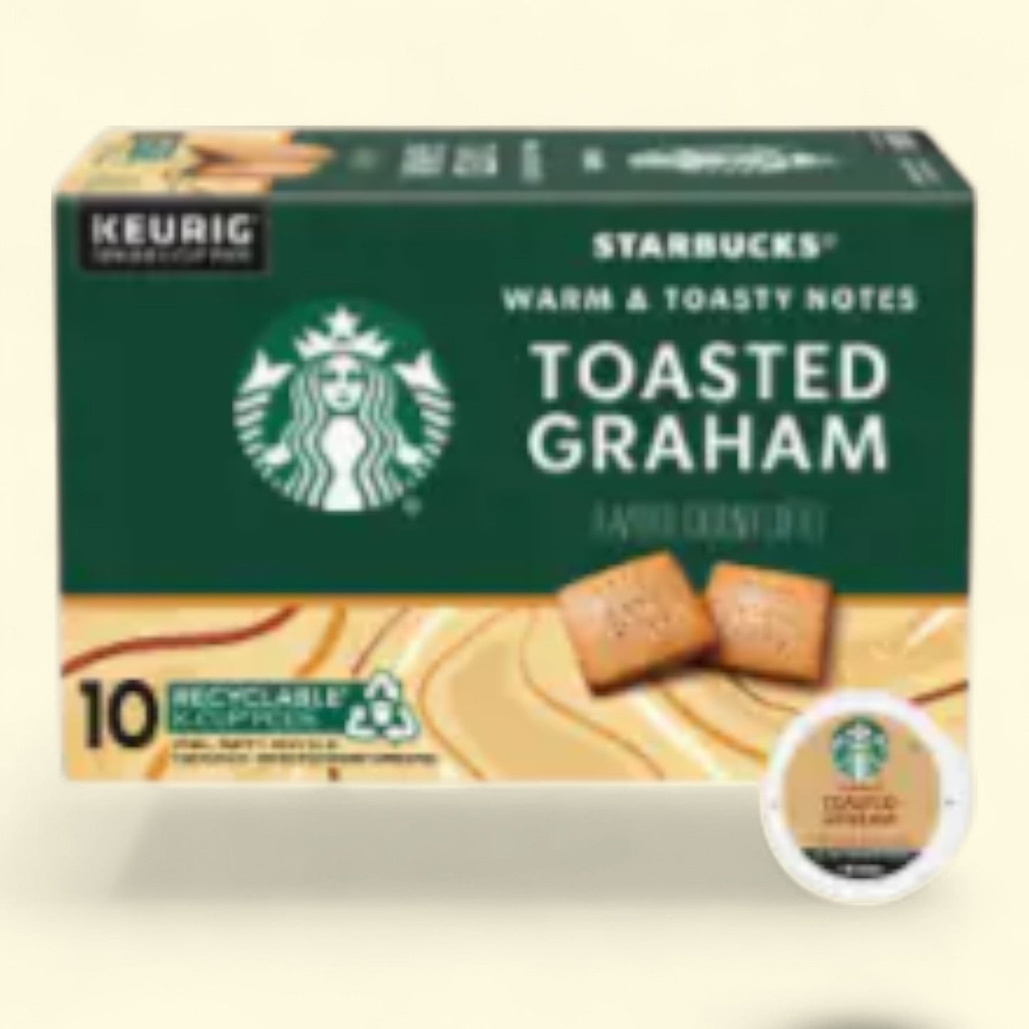 Starbucks Toasted Graham K-Cup Coffee Pods, 10 count