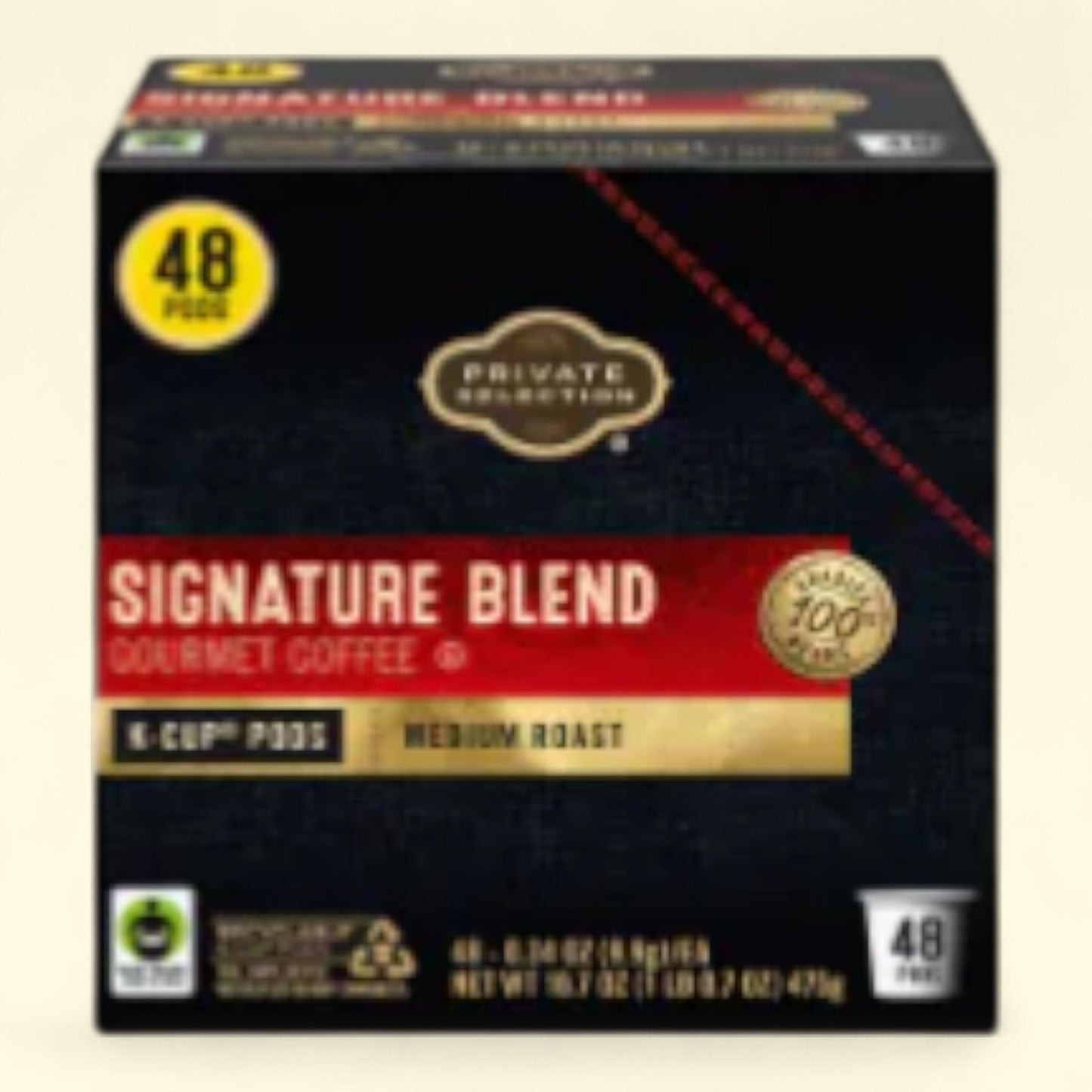 Private Selection, Signature Blend Medium Roast Coffee Pods, 48 count