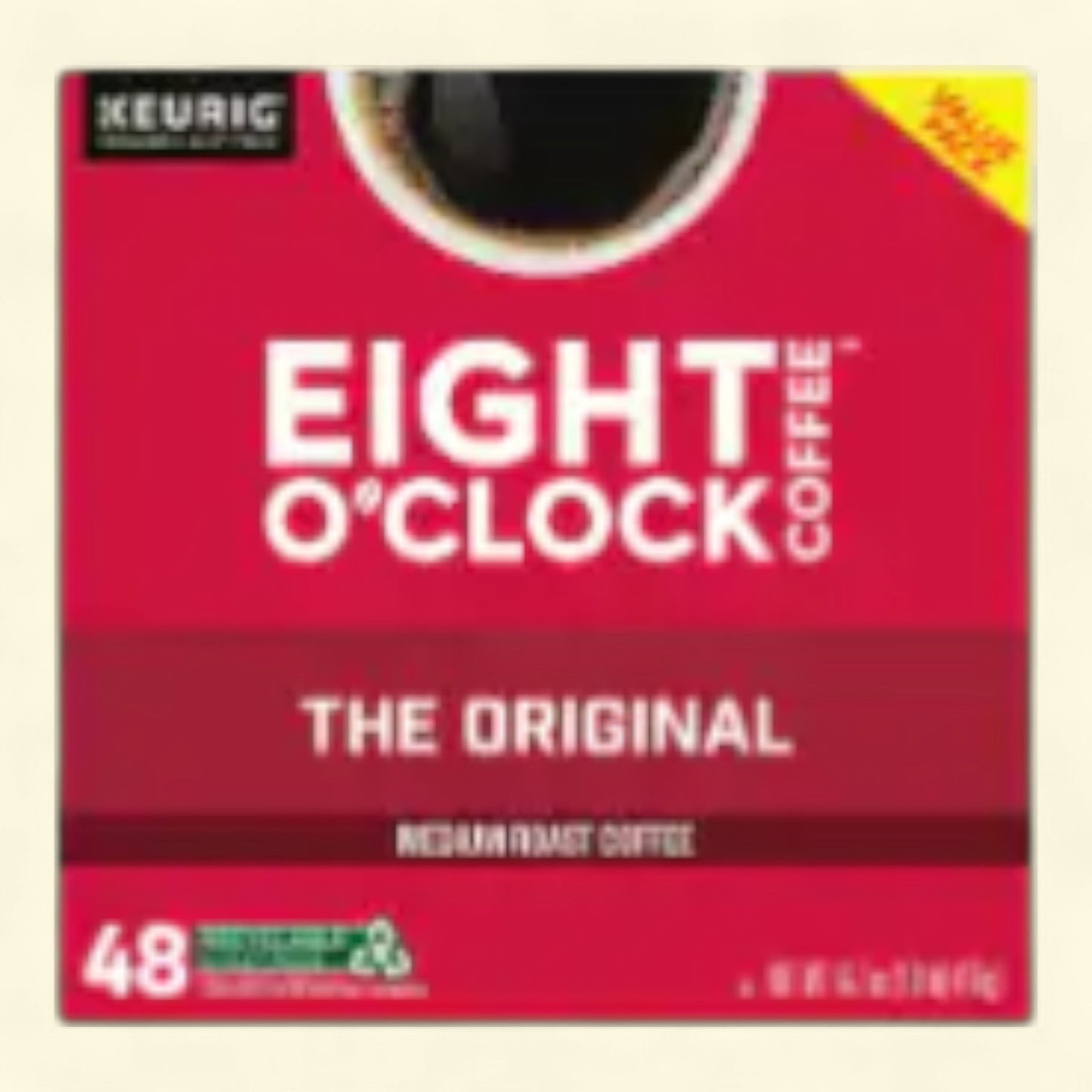 Eight O'Clock Coffee, Medium Roast, 48 K-Cup Pods