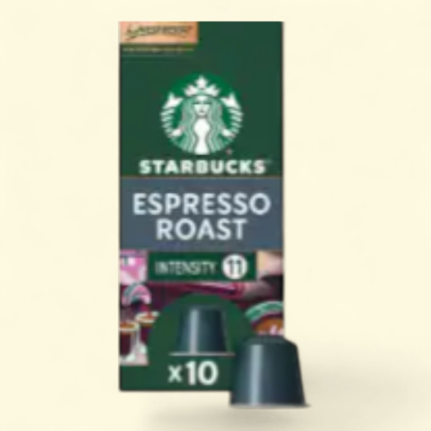 Starbucks by Nespresso Coffee Pods, Espresso Dark Roast, 10 Count