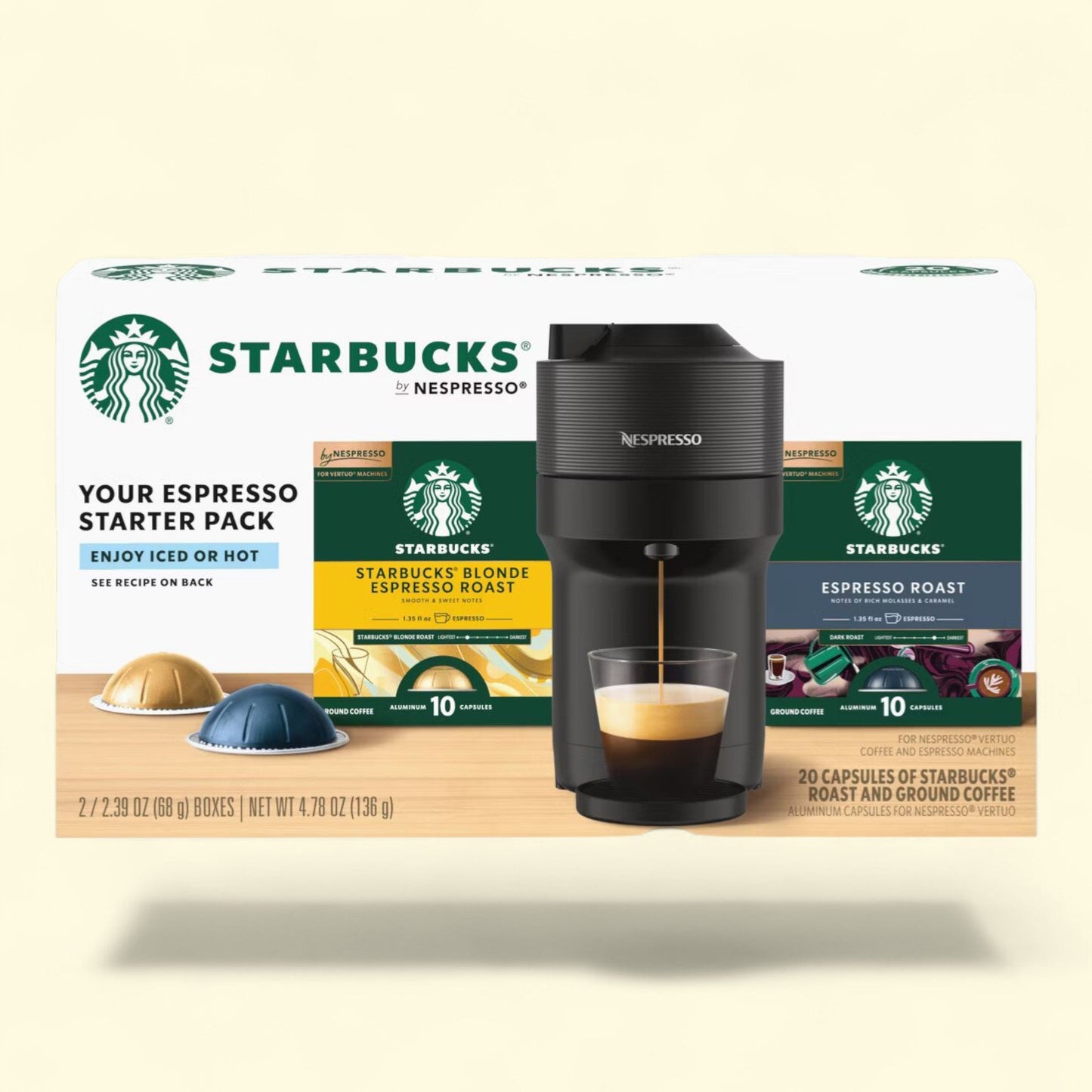 Starbucks By Nespresso Vertuo Line Coffee Pods, 20ct