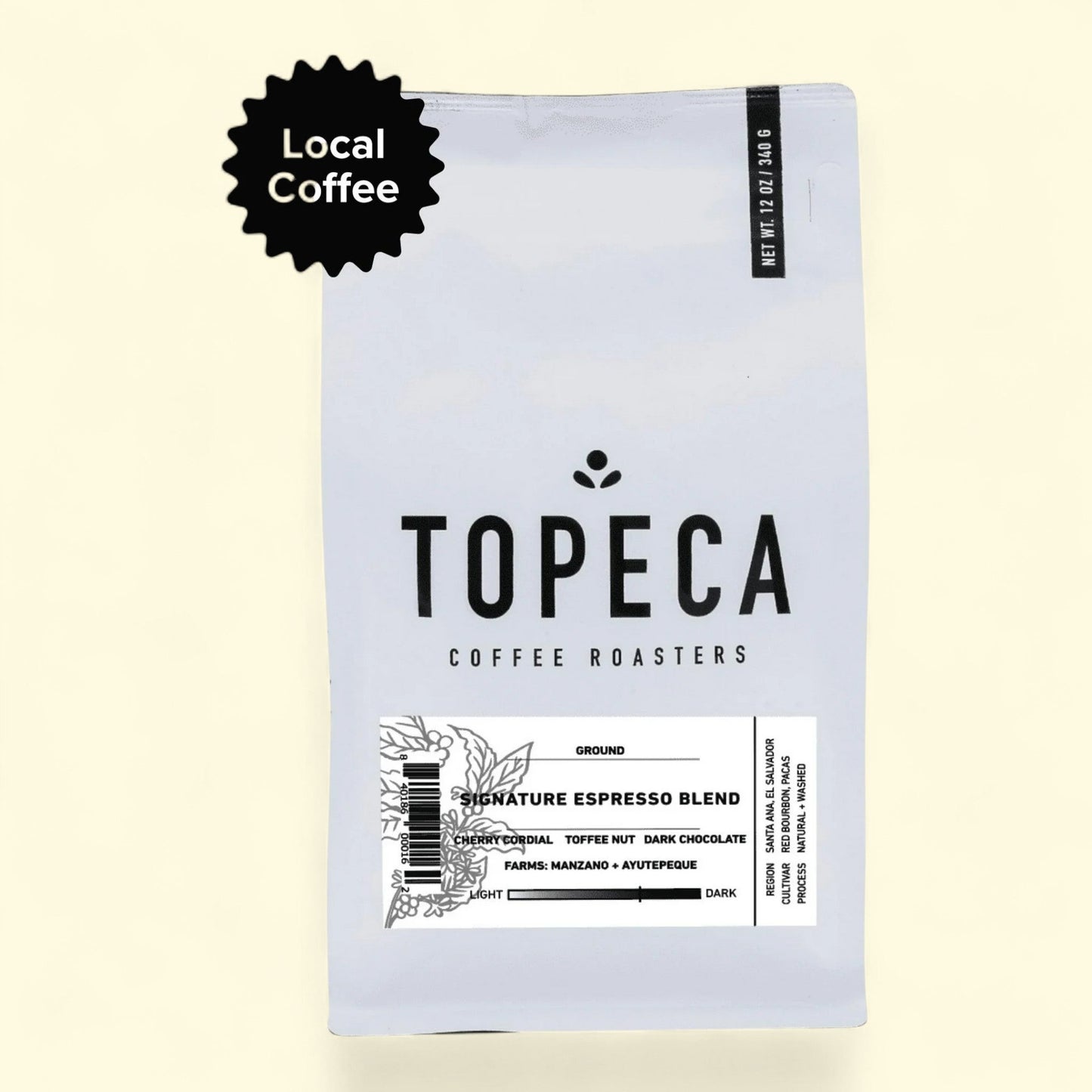 Topeca Coffee Signature Espresso Blend, 12 oz