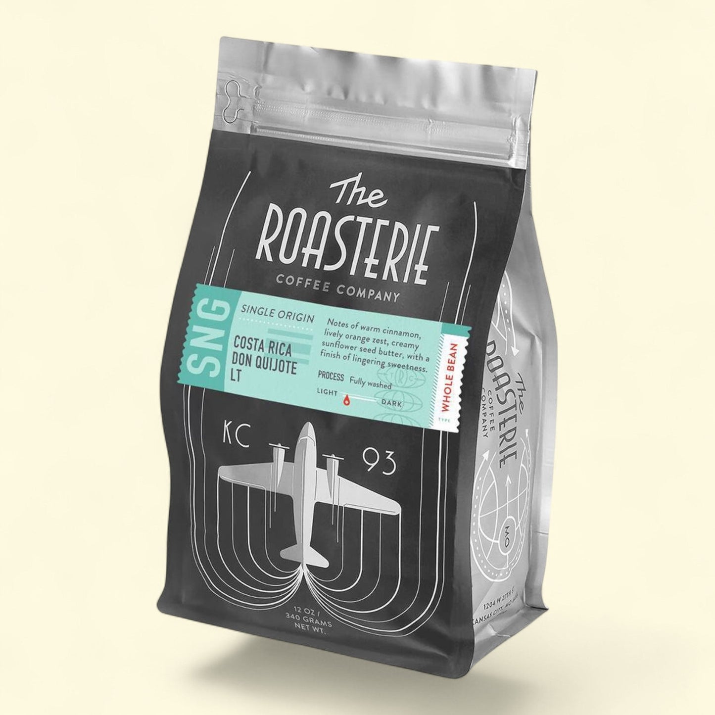 The Roasterie Don Quijote of Costa Rica Light Roast Whole Bean Coffee, 12oz