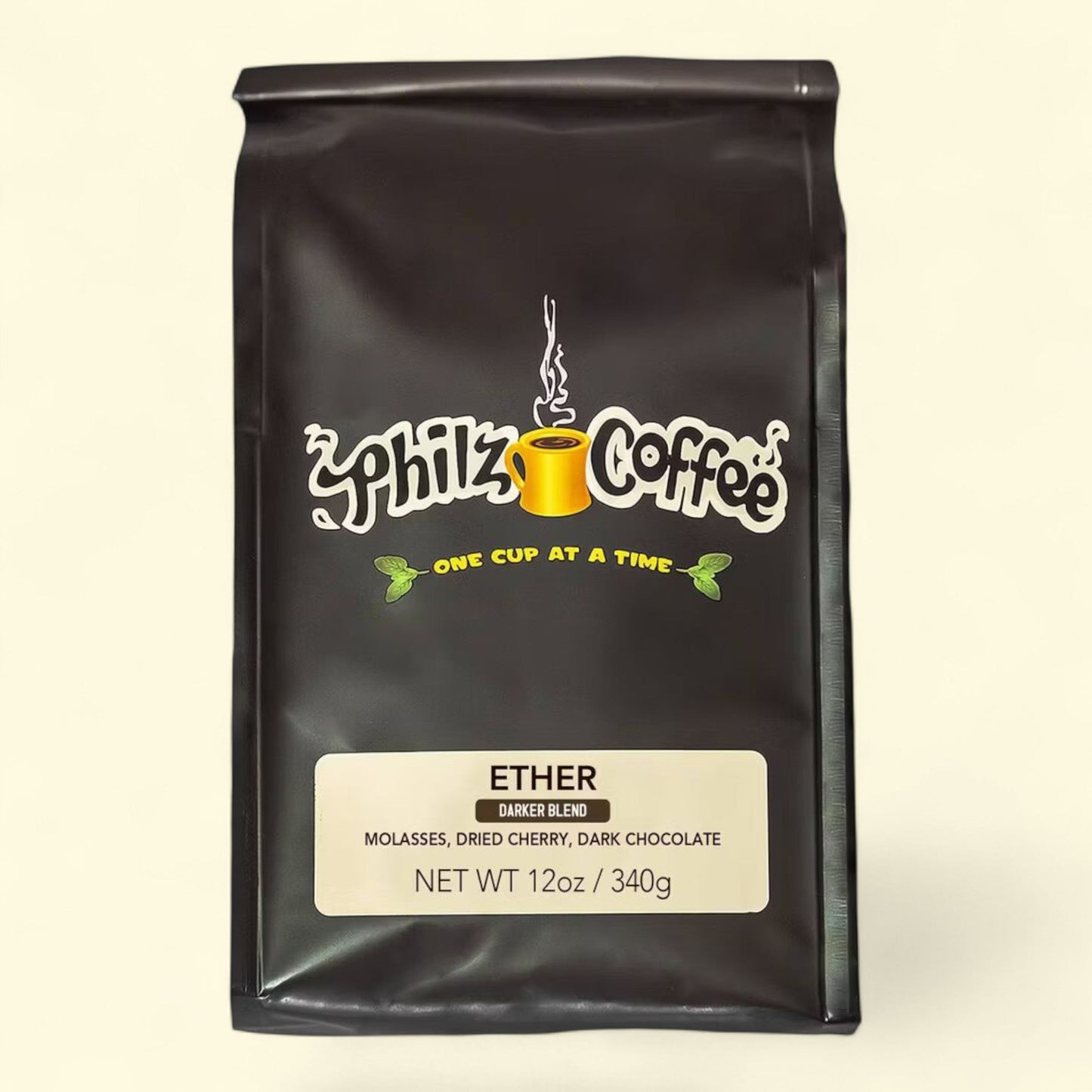 Philz Coffee Ether Whole Bean Dark Roast Coffee, 12oz