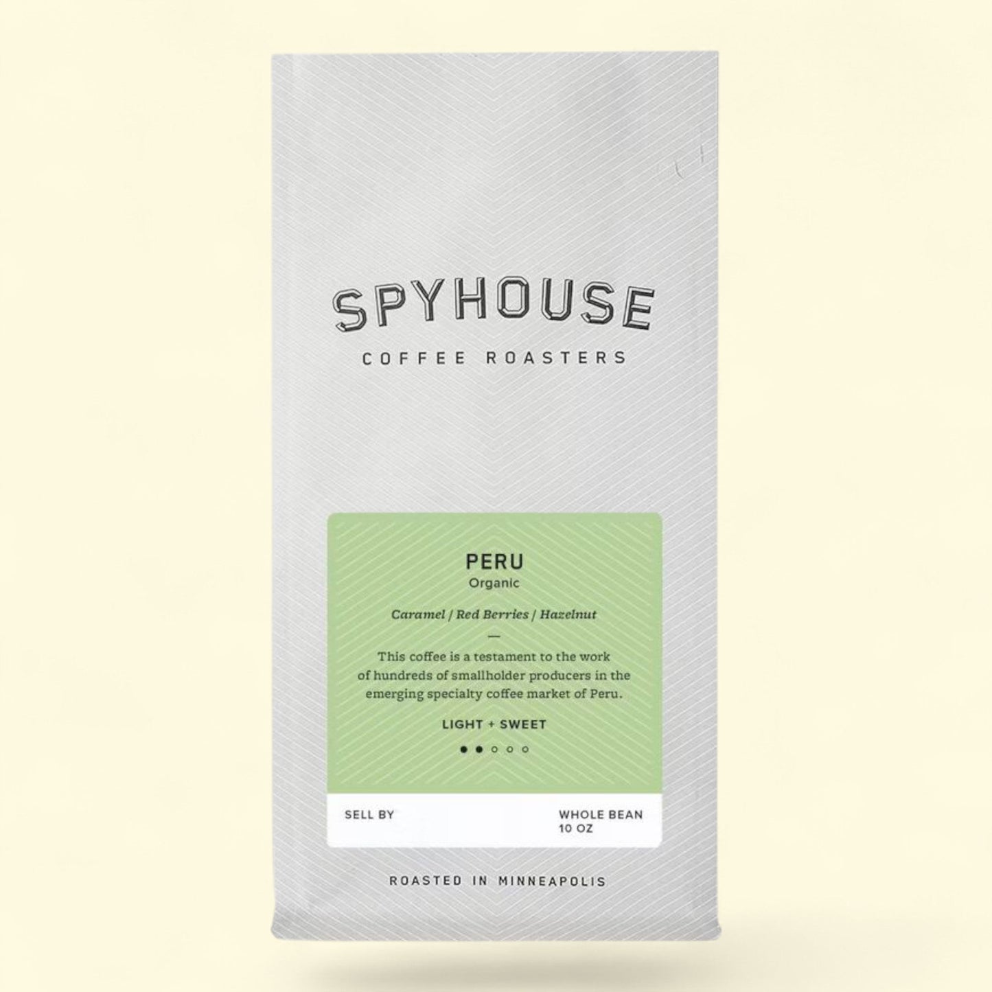 Spyhouse Coffee Roasters Peru Organic Medium Roast Coffee, 10oz.