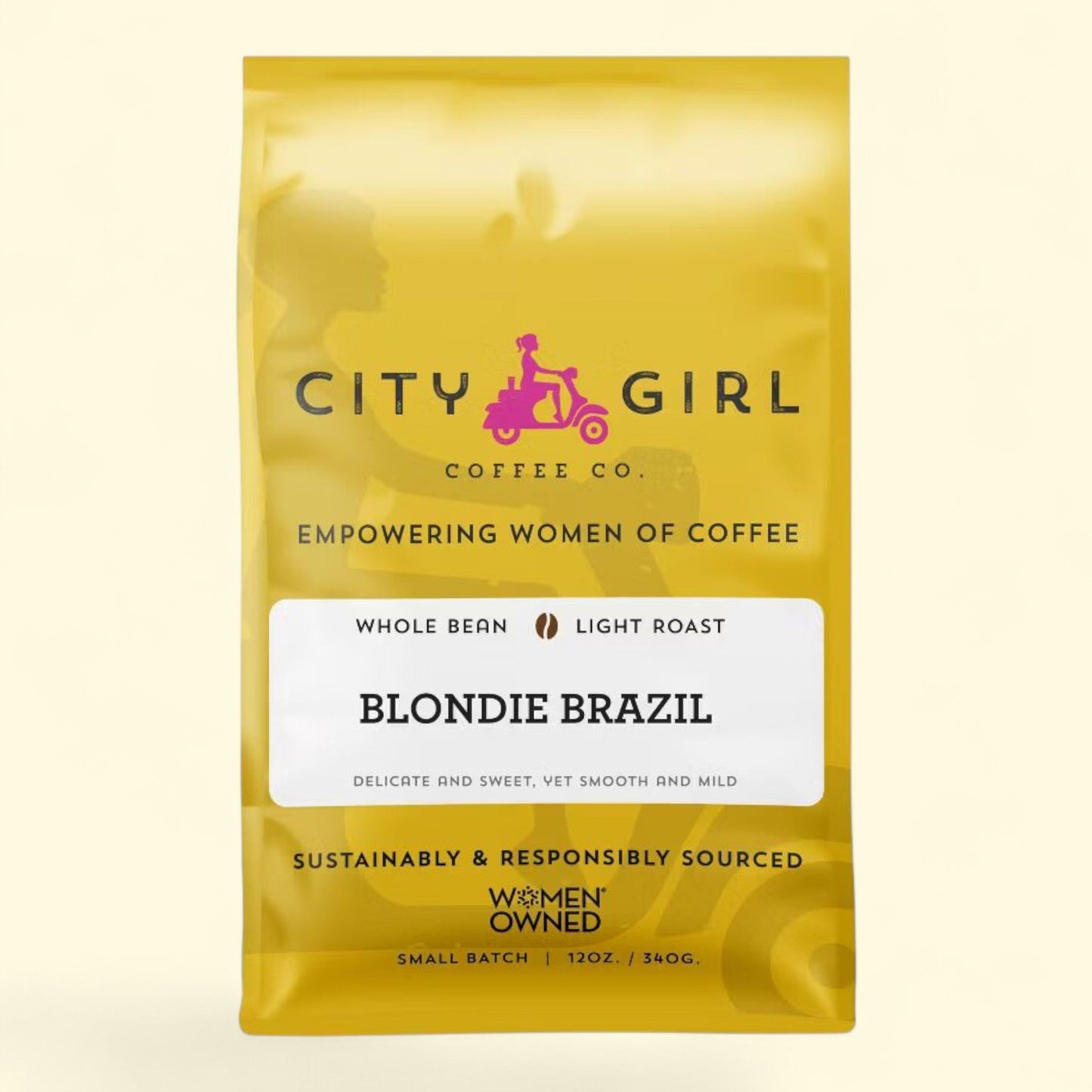 City Girl Blondie Brazil Whole Bean Coffee, 12oz