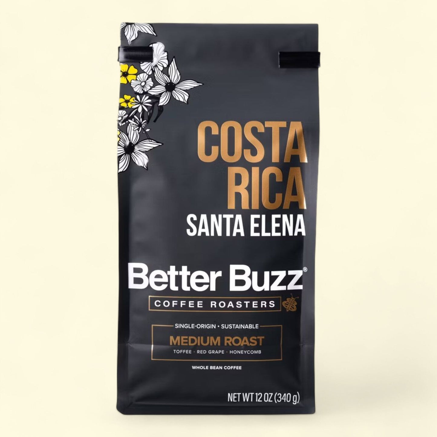 Better Buzz Costa Rica Santa Elena Medium Roast Coffee, 12oz