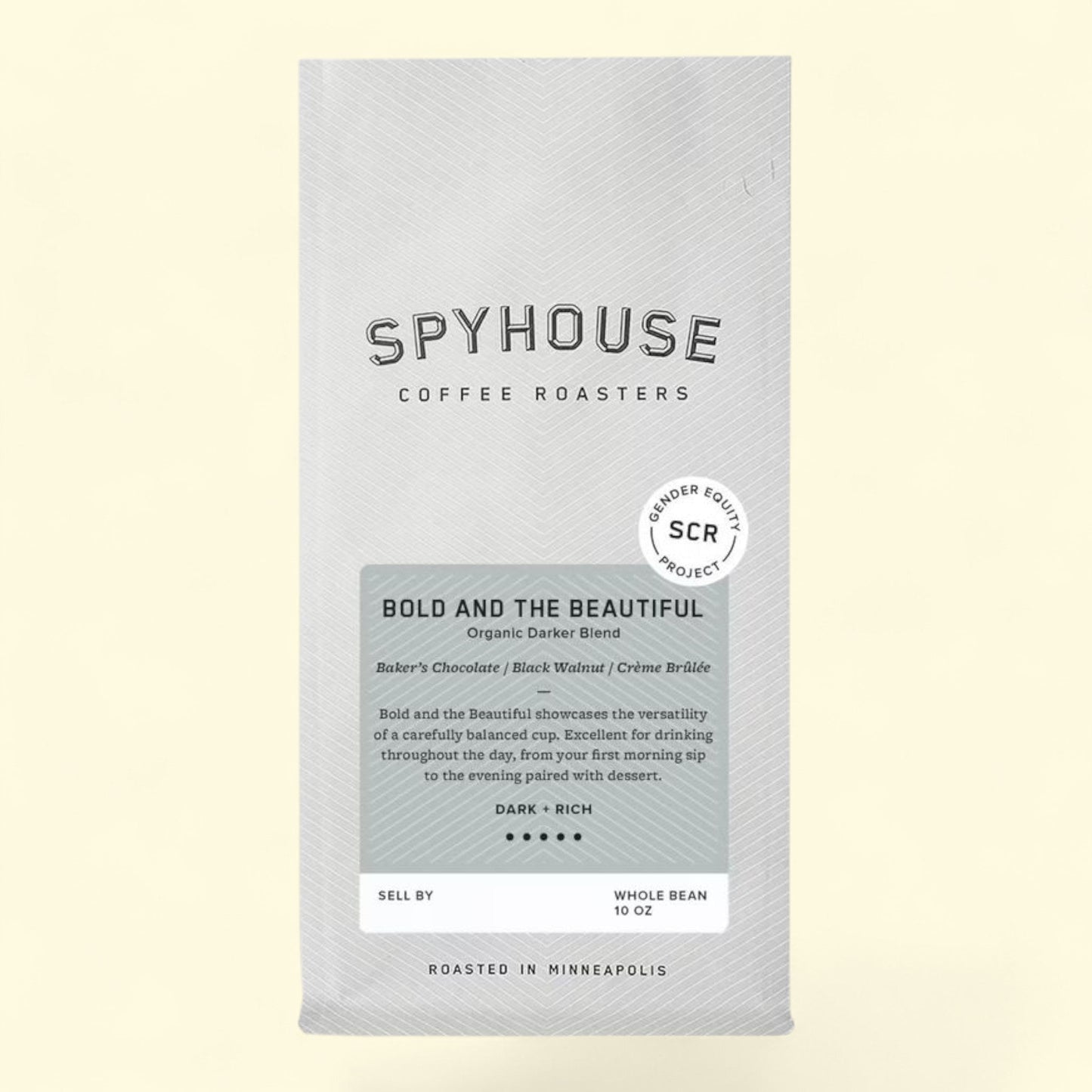 Spyhouse Coffee Roasters Bold & The Beautiful Organic Dark Roast Blend, 10oz