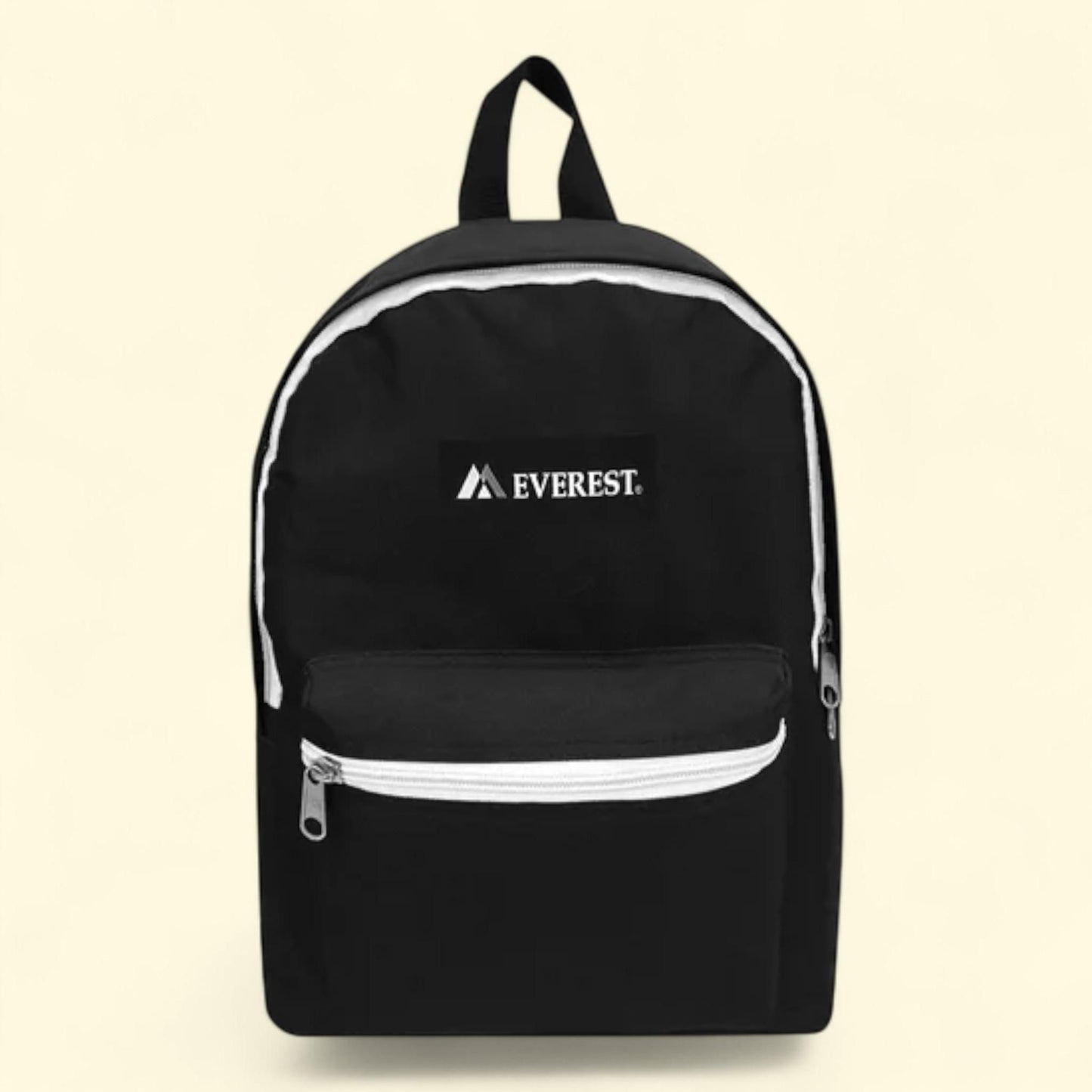Everest Basic Backpack, 15" Black/White